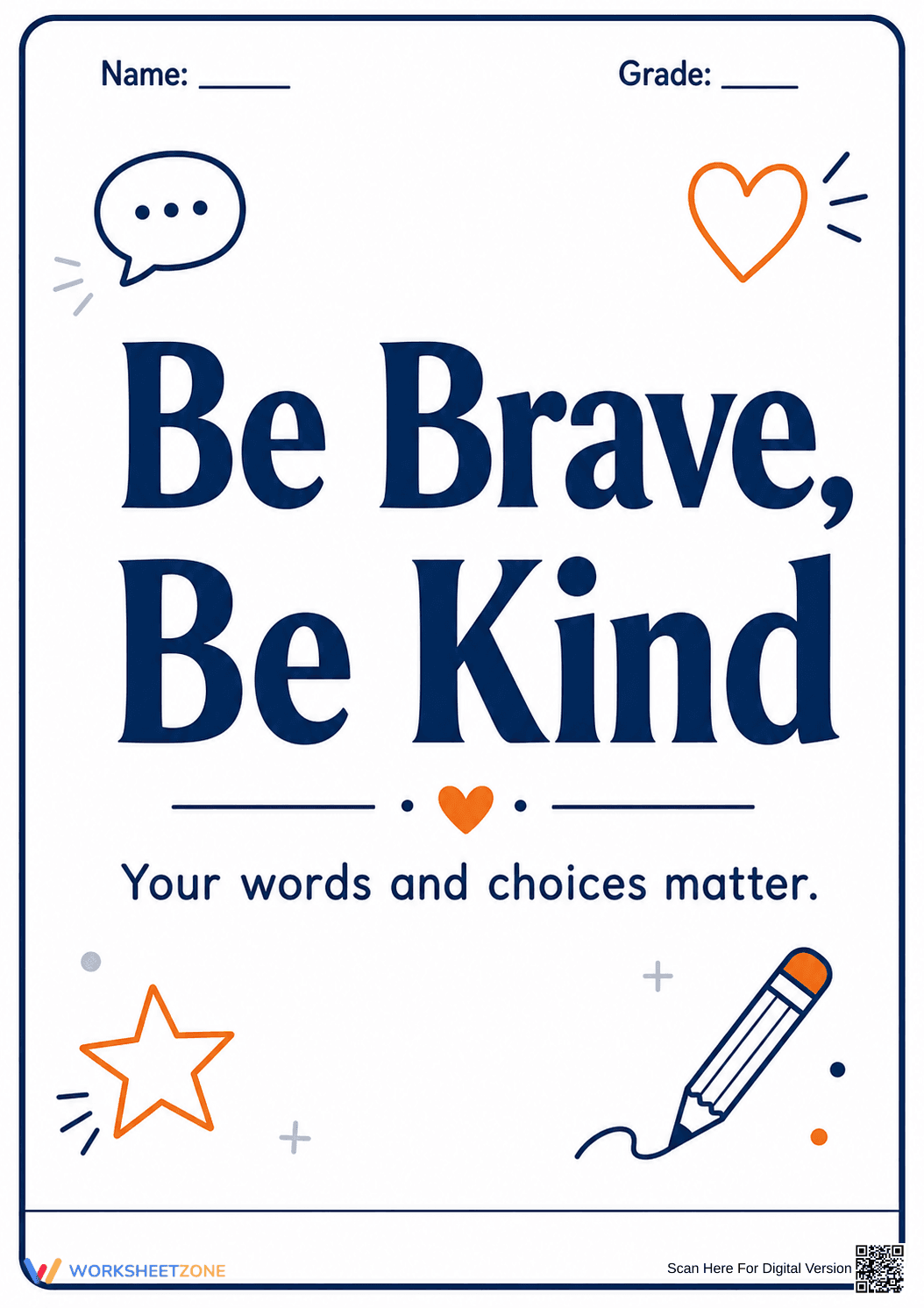 Grade 3 Positive Behavior — Printable No-Prep Resource - Page 1