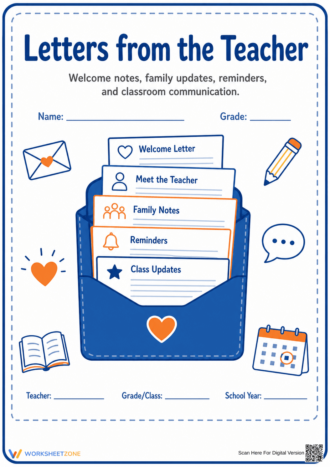 Letters from the Teacher Packet Cover | Essential Guide - Page 1