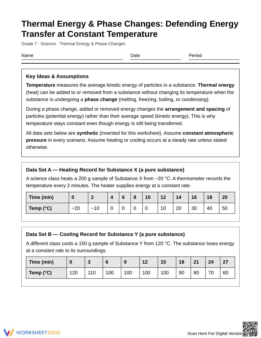 Essential Energy Transfer Worksheet | Grade 7 Science - Page 1