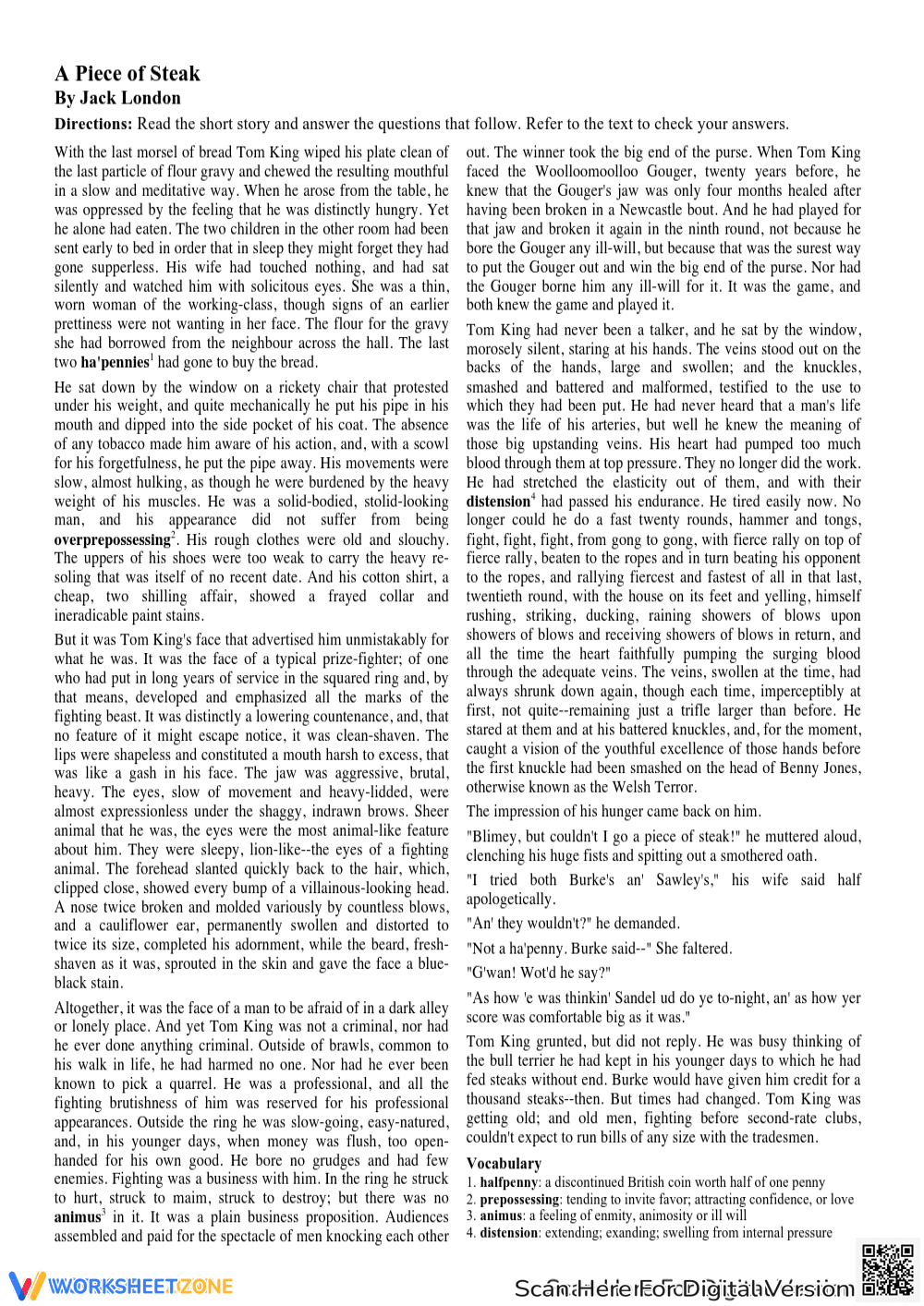 Literary Reading-Toefal Practice - Page 1