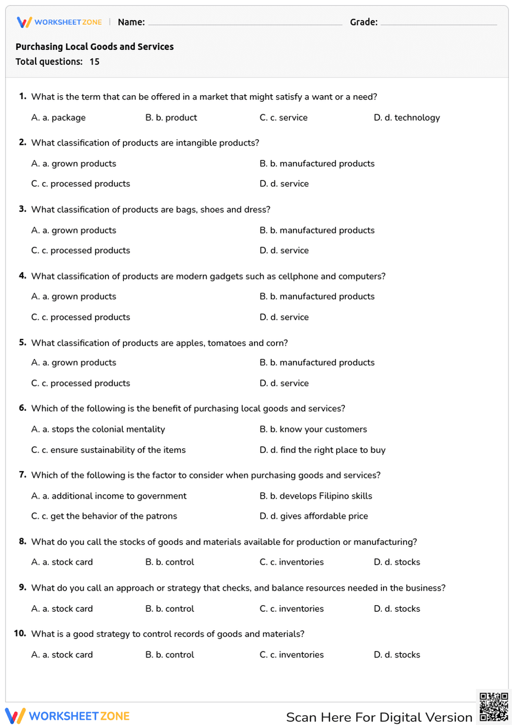 Purchasing Local Goods and Services - Page 1