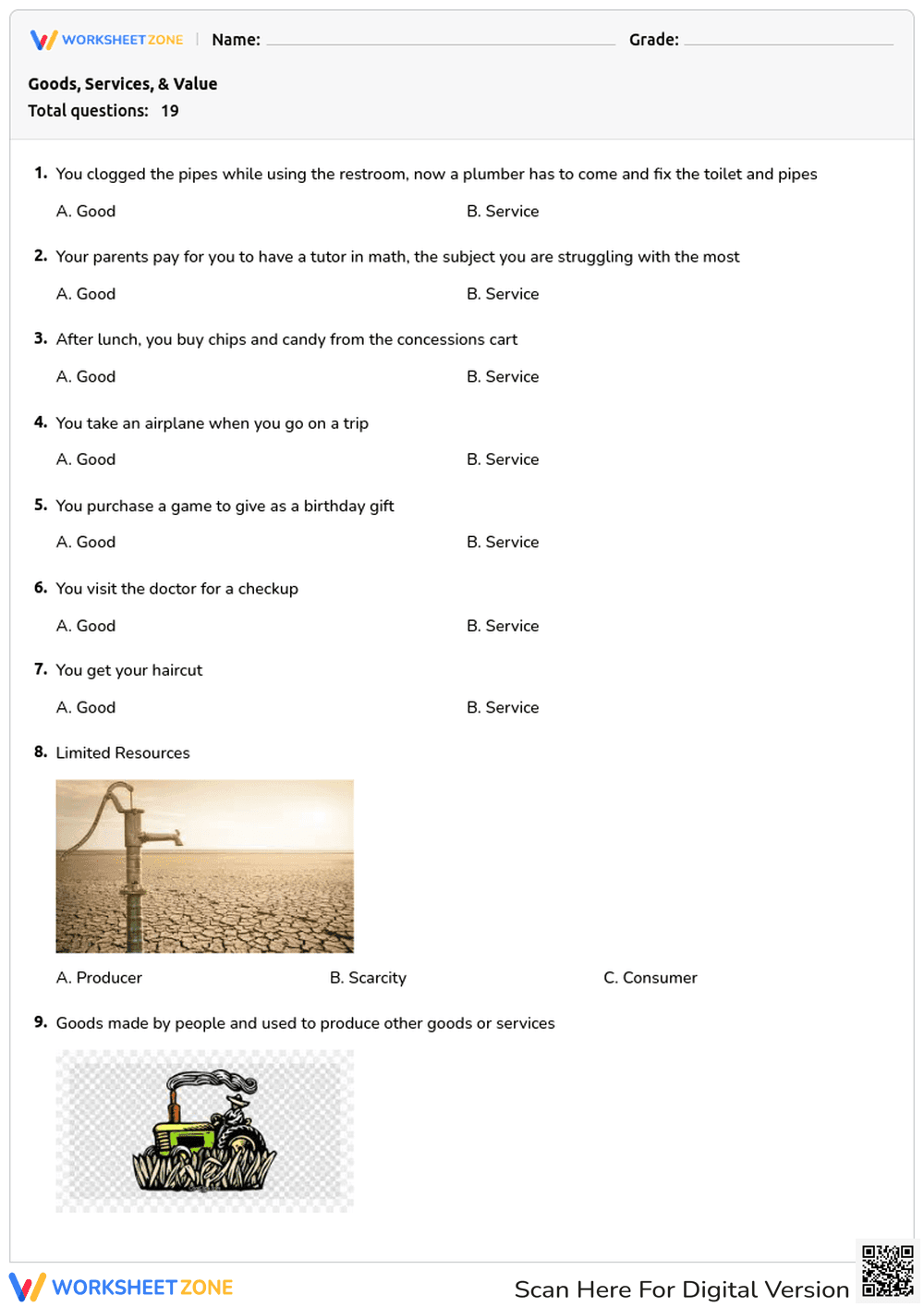 Goods, Services, & Value - Page 1