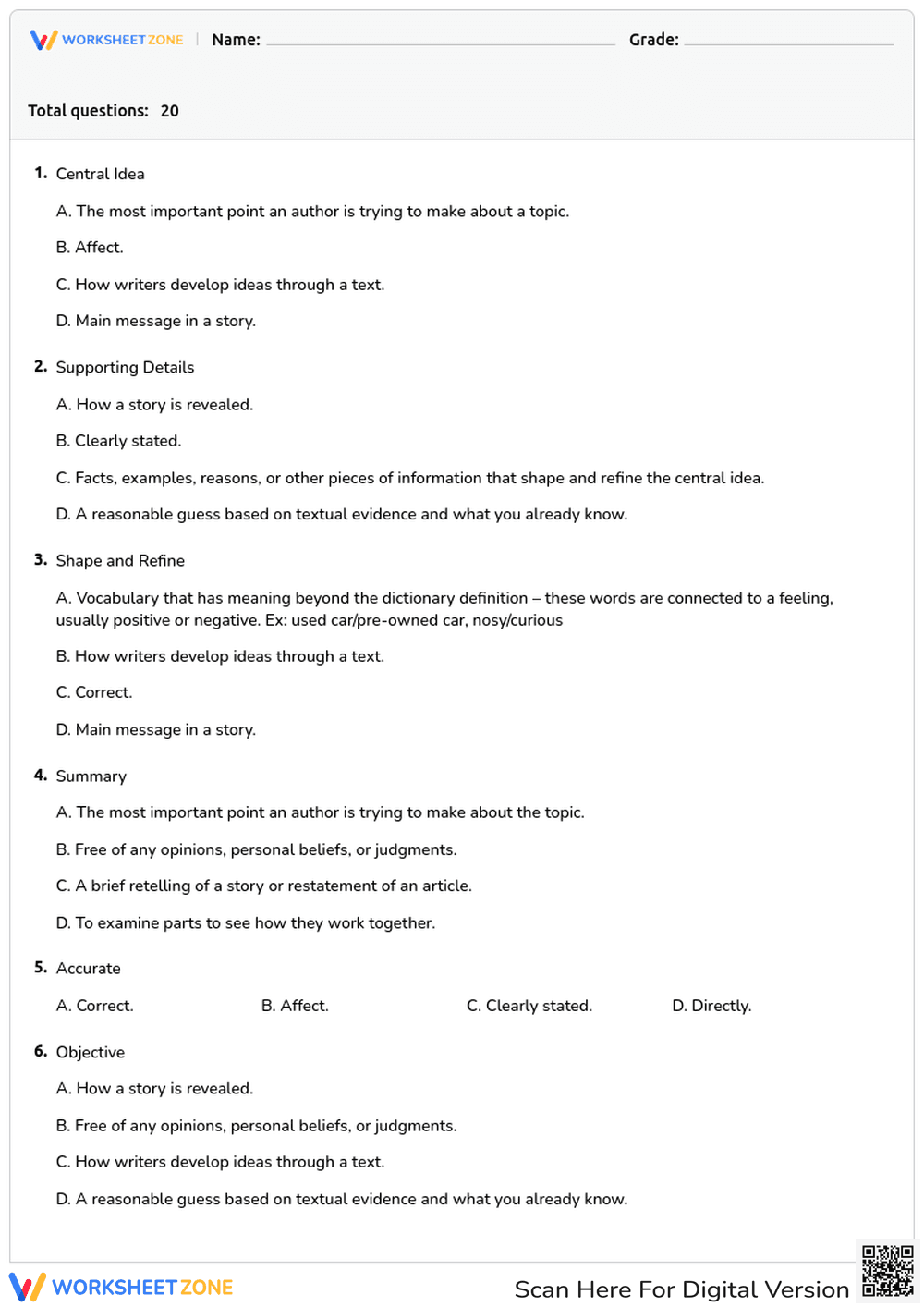 Q1 English Academic Vocabulary - Page 1