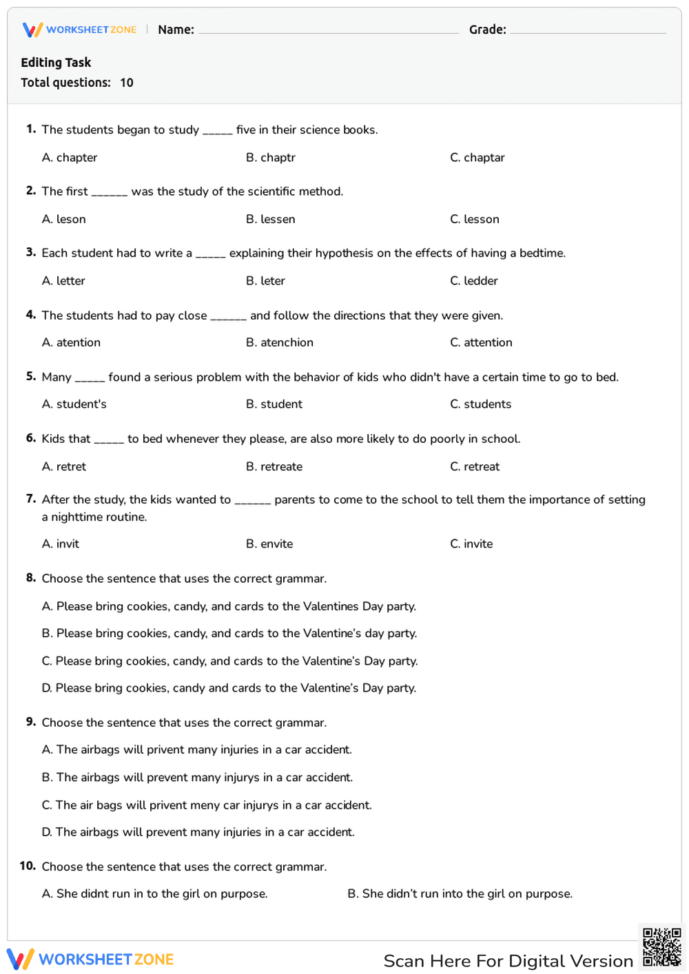 Editing Task - Page 1