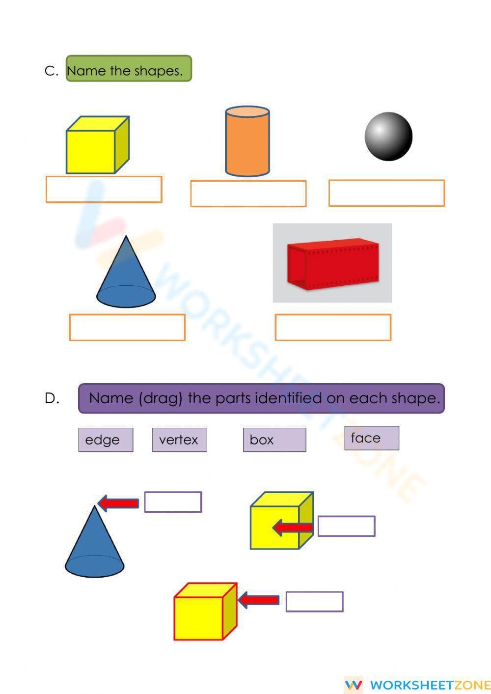 Geometry Revision- lines, 3d shapes - Page 3