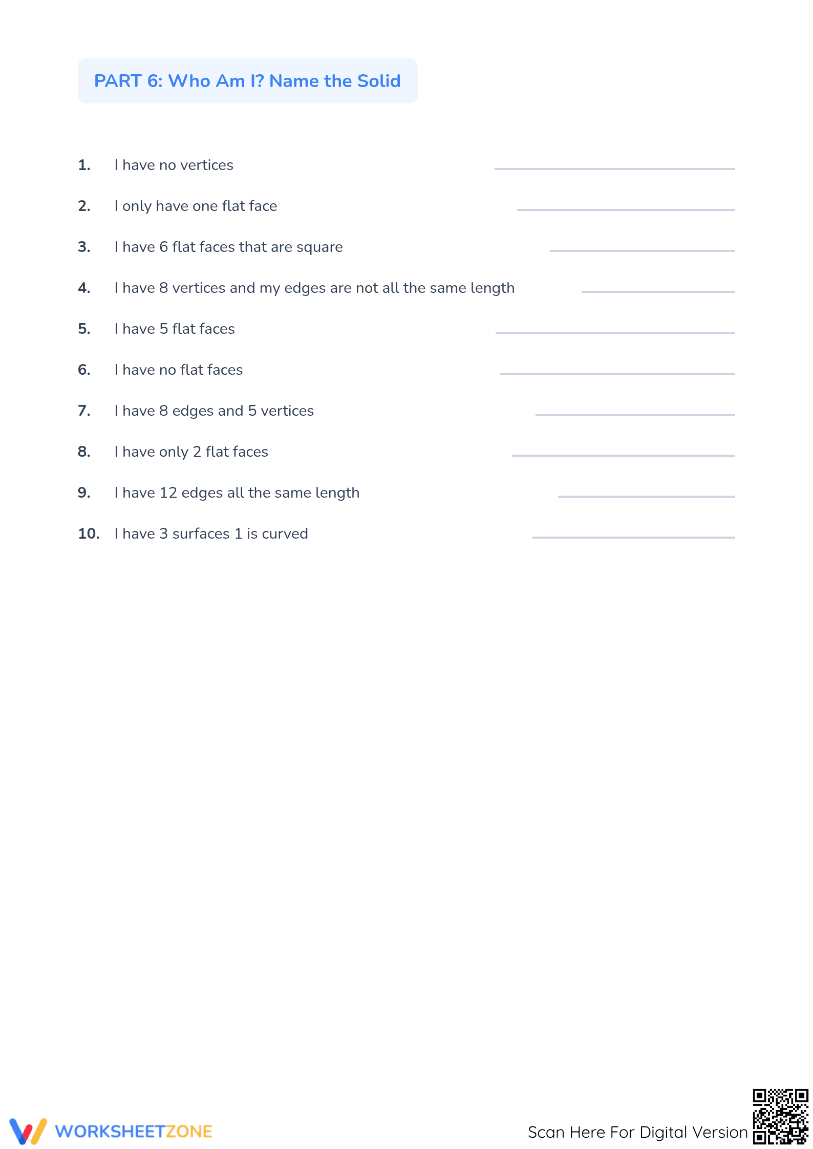 Printable Geometry Quiz Worksheet | Grade 3 Math - Page 5