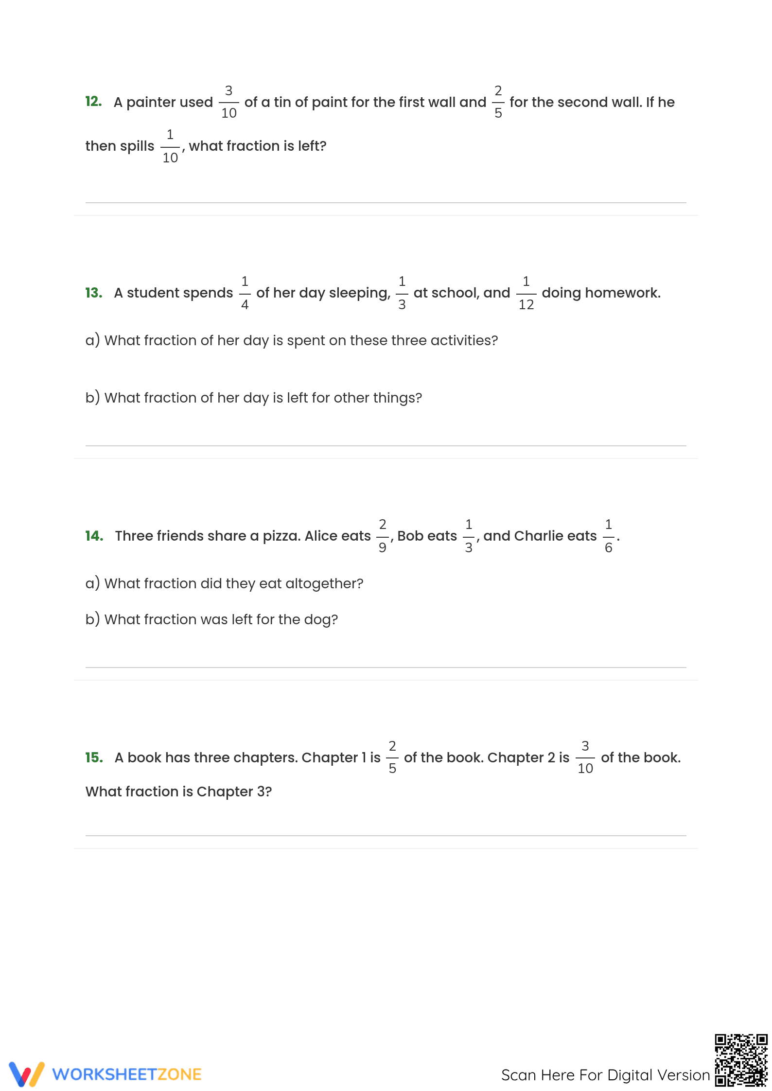 Essential Fraction Word Problems | Grade 5 Math - Page 5