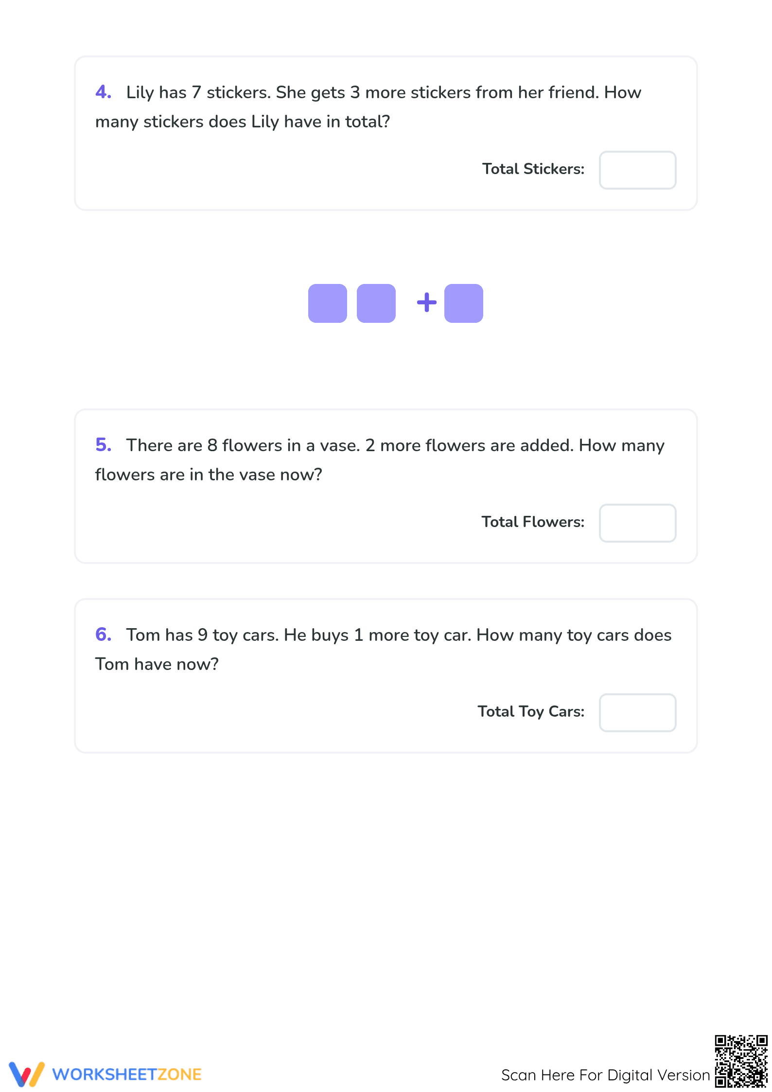 Printable Addition Word Problems | Grade 2 Math - Page 2