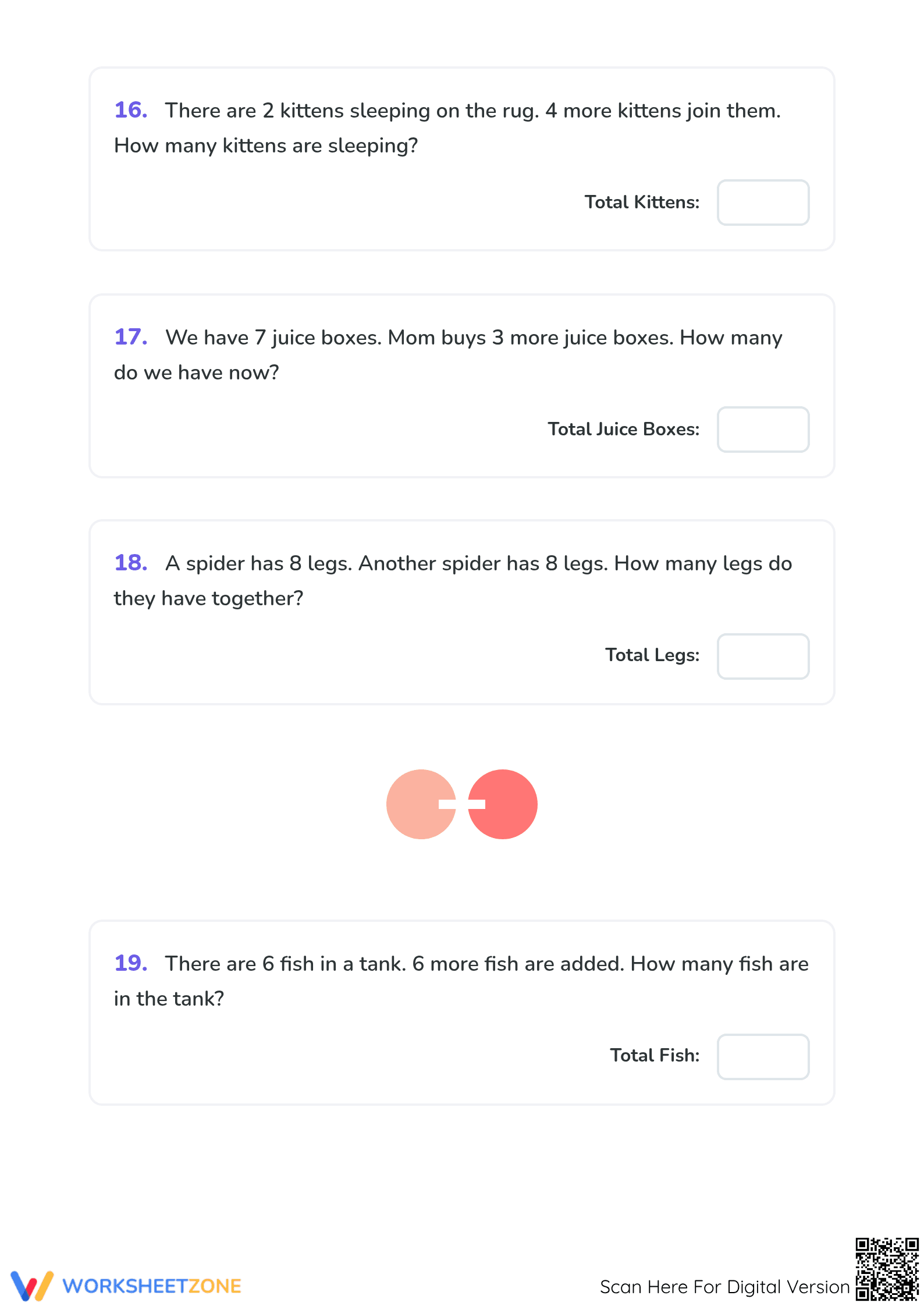 Printable Addition Word Problems | Grade 2 Math - Page 5