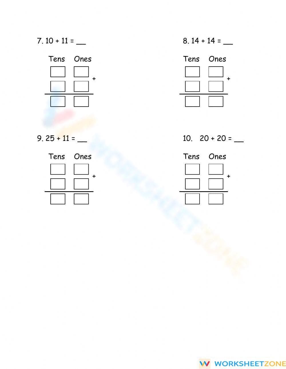 Practice Addition Up to 40 with this Worksheet - Page 2