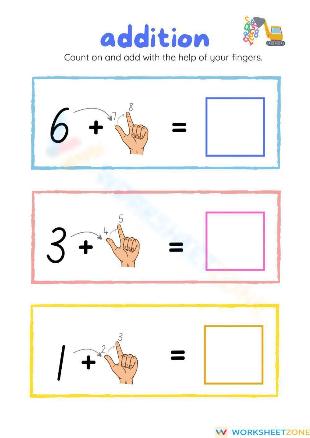 Addition Practice Sheet for Skill Building - Page 2