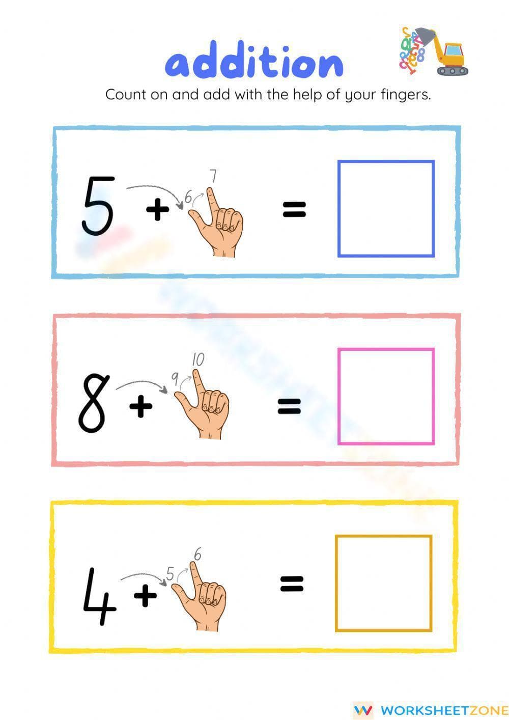 Addition Practice Sheet for Skill Building - Page 3