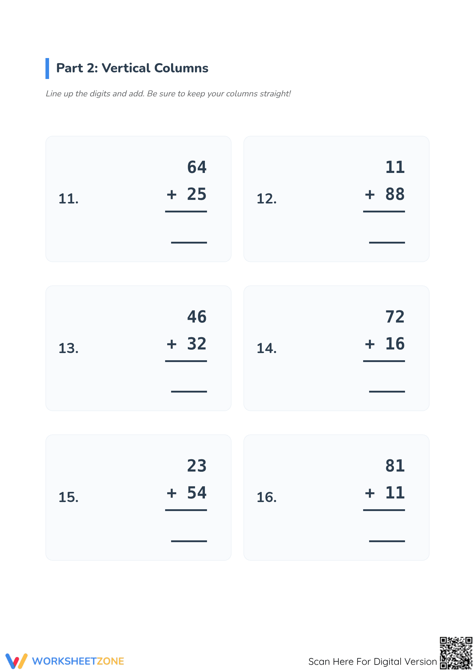 Printable Double-Digit Addition Worksheet | Grade 2 Math - Page 2