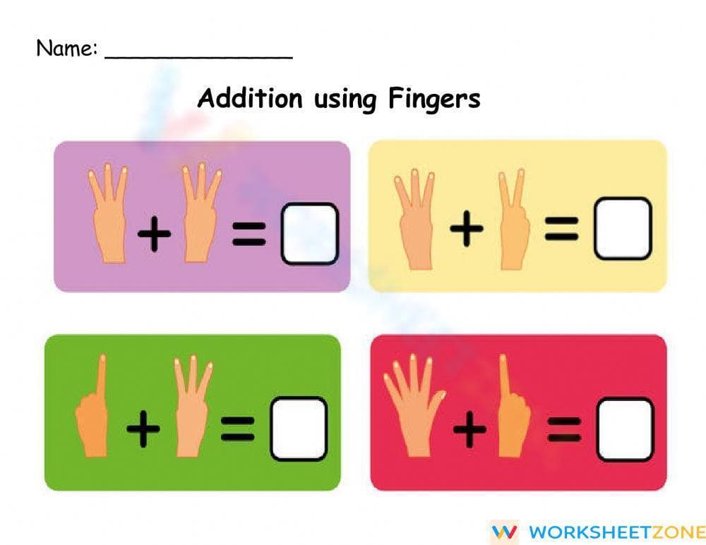 Addition Up to 6: Practice Worksheet - Page 2