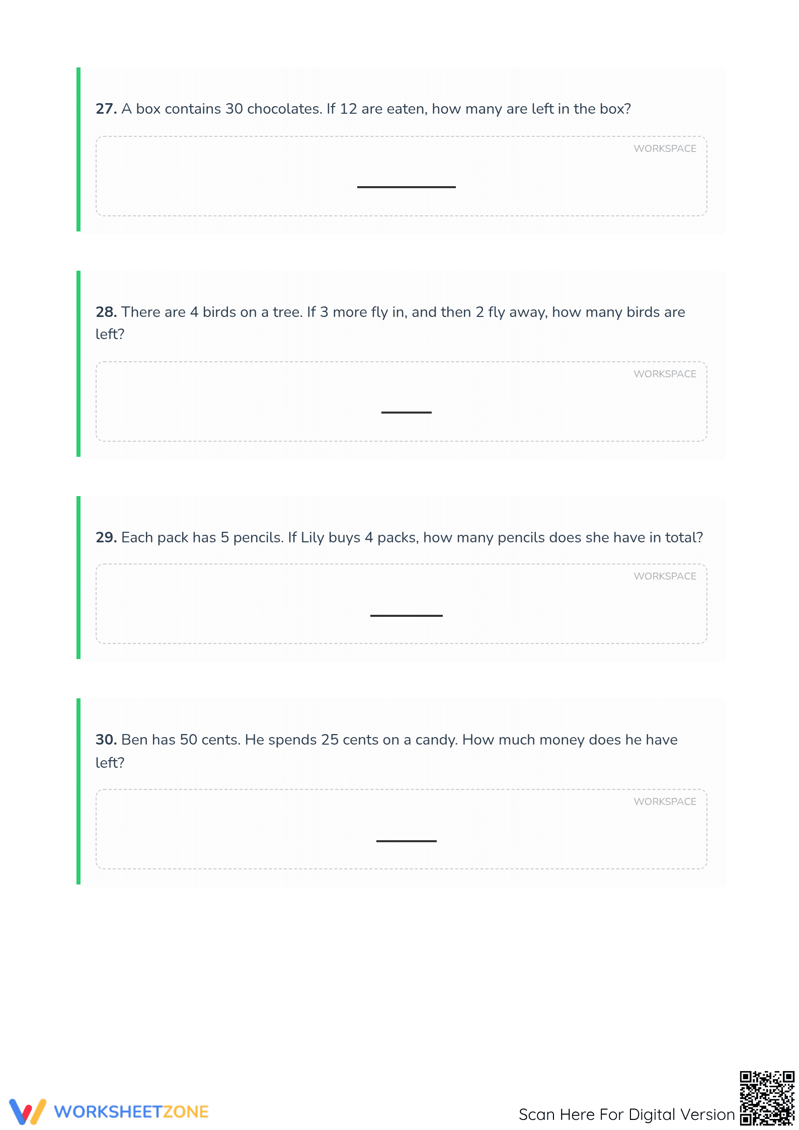 Grade 3 Math Test Worksheet (3.OA.D.8) | Essential Review - Page 3