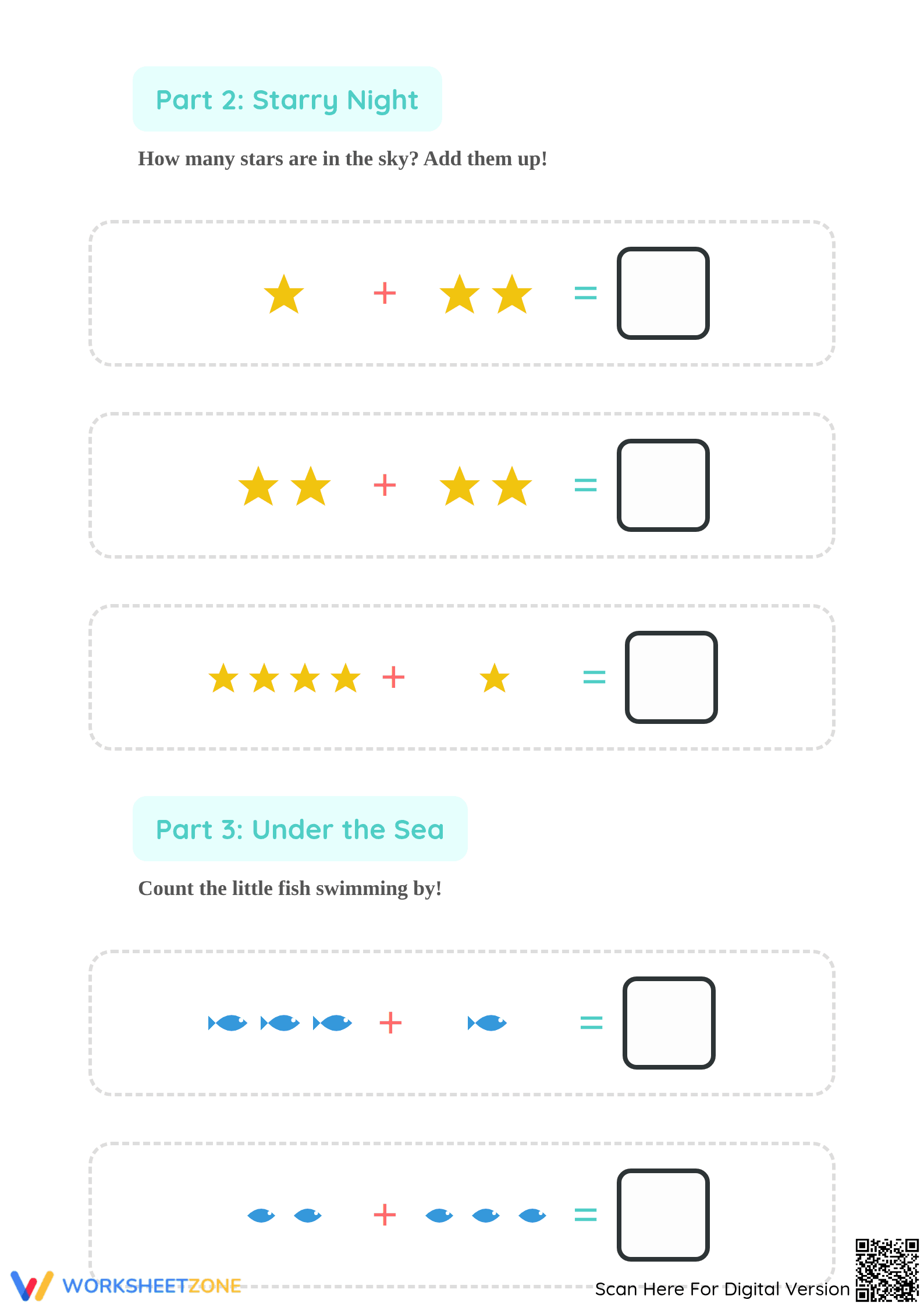Grade K Picture Addition — Printable No-Prep Worksheet - Page 2
