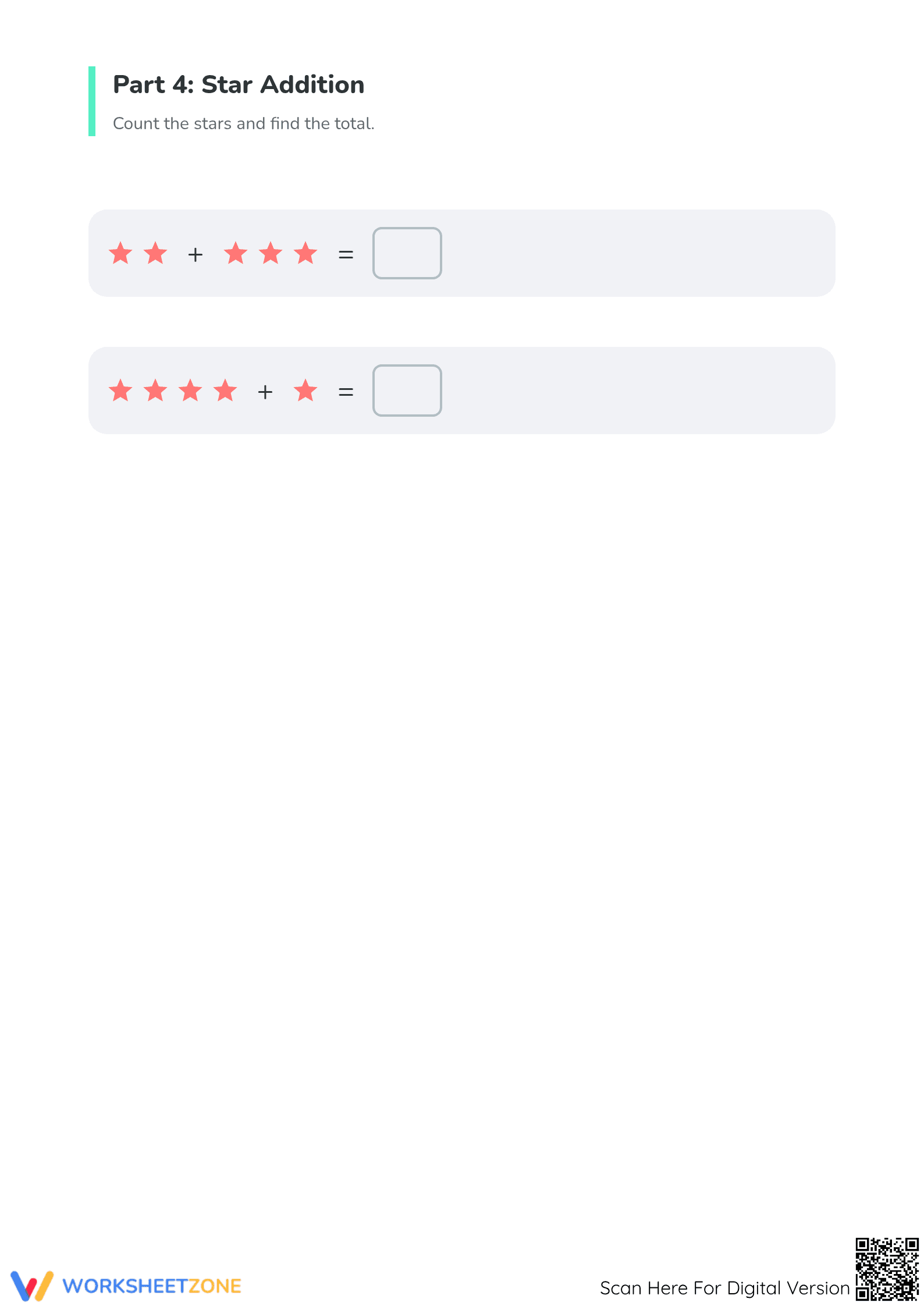 Grade 1 Addition — Printable No-Prep Worksheet - Page 5