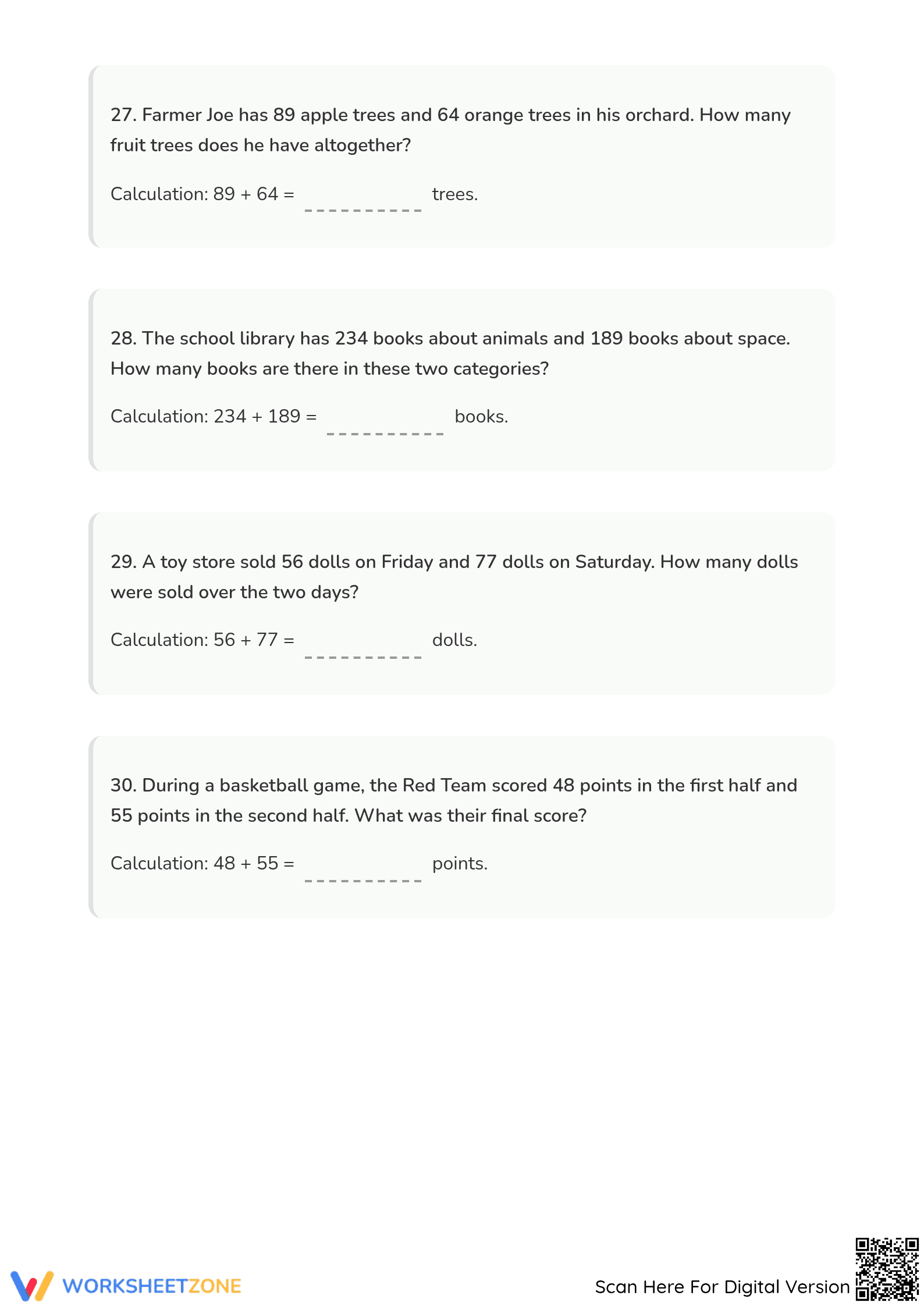 Essential Grade 2 Addition With Regrouping Worksheet - Page 4