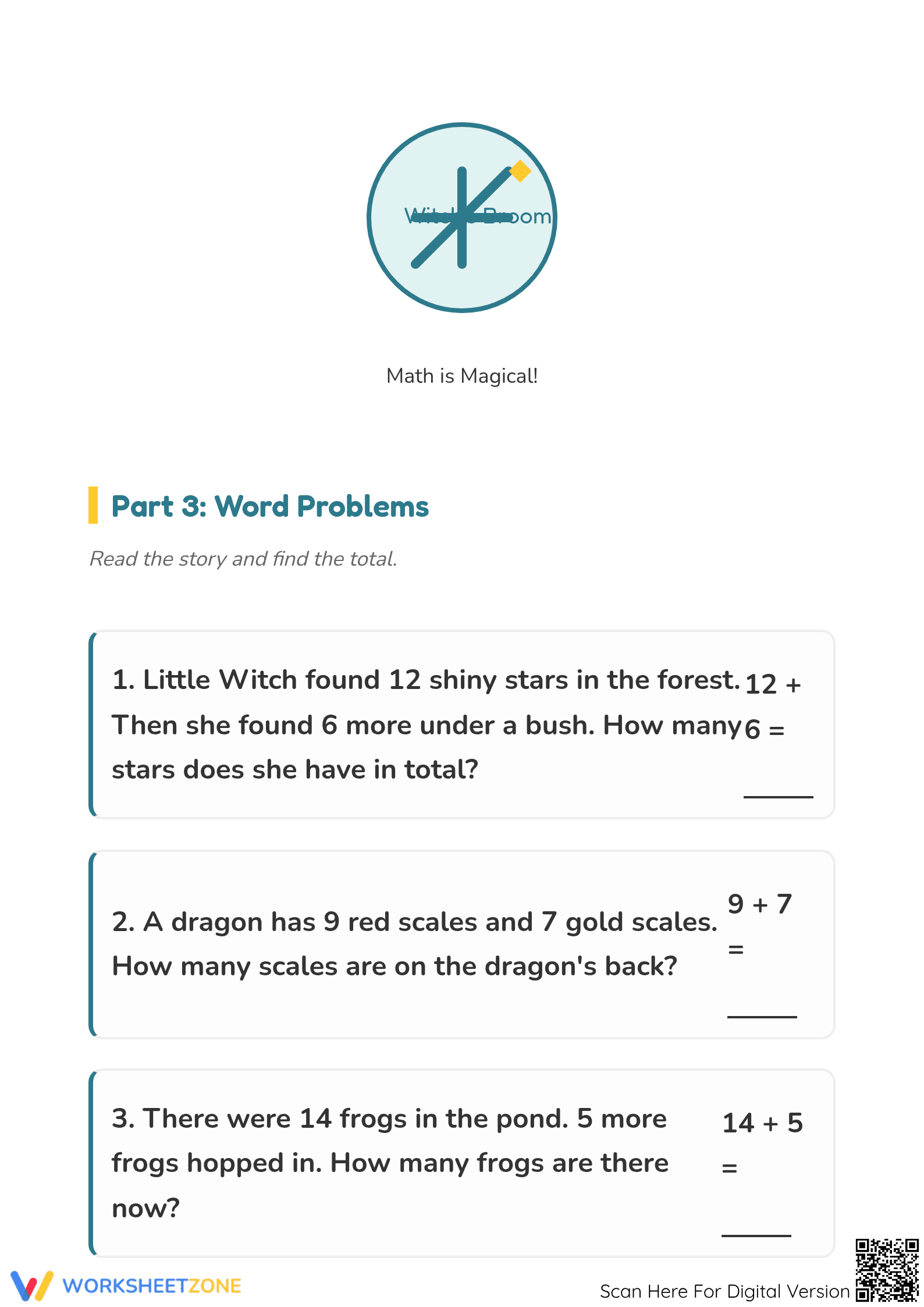 Printable Addition Worksheet | Grade 1 Math Practice - Page 3