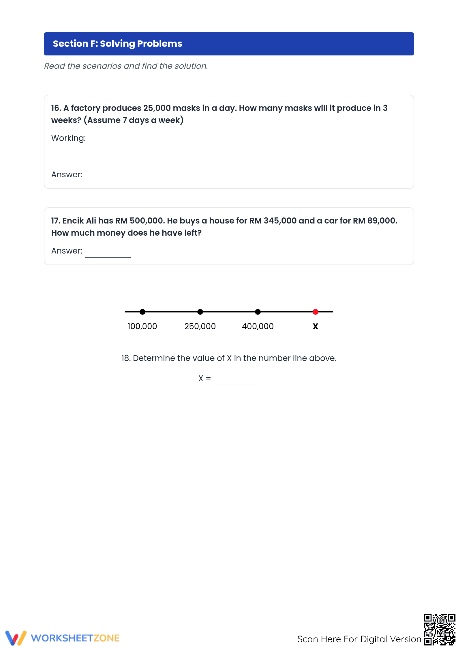 Printable Whole Numbers Worksheet | Grade 5 Math - Page 4