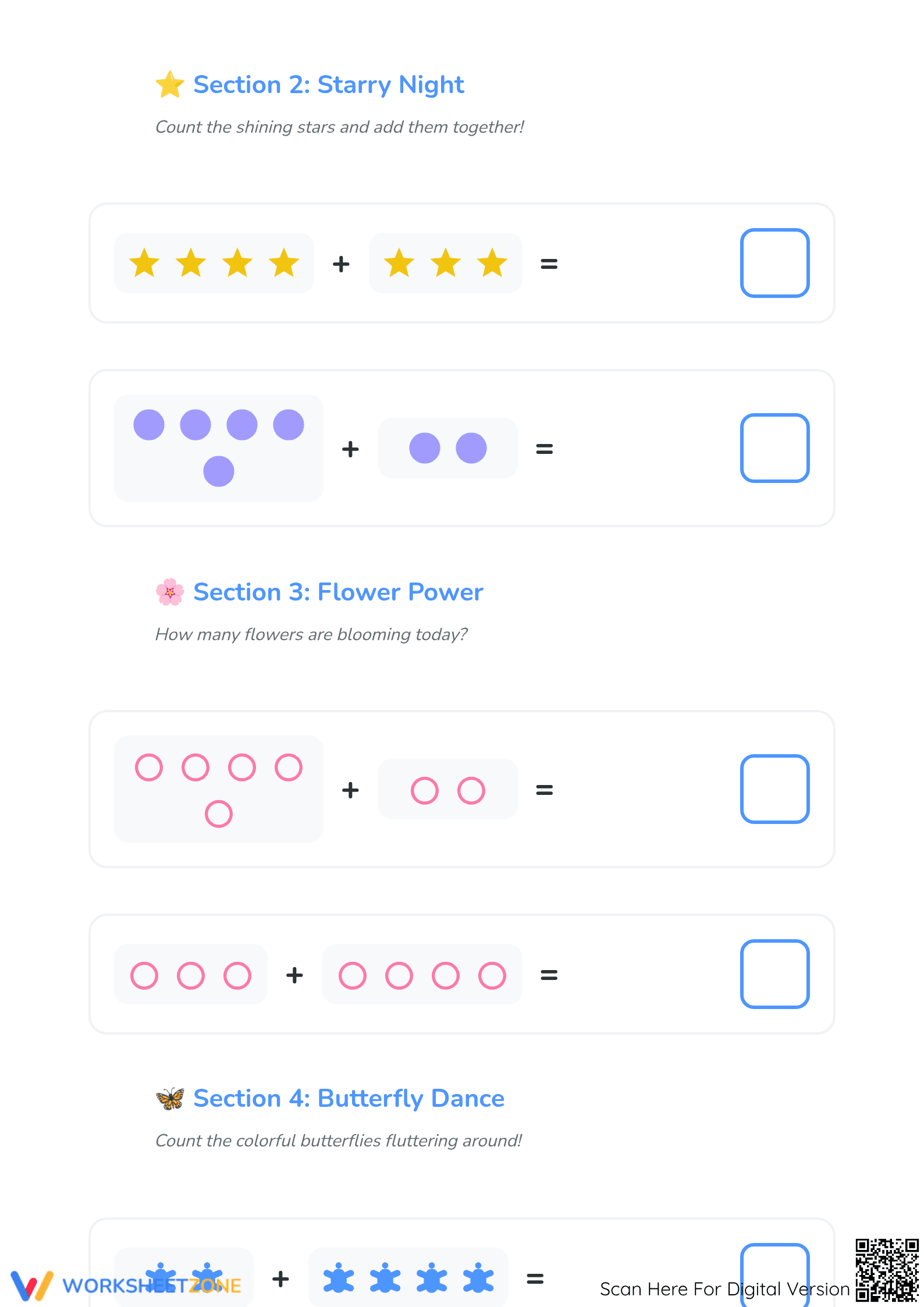 Grade 1 Addition — Printable No-Prep Worksheet - Page 2