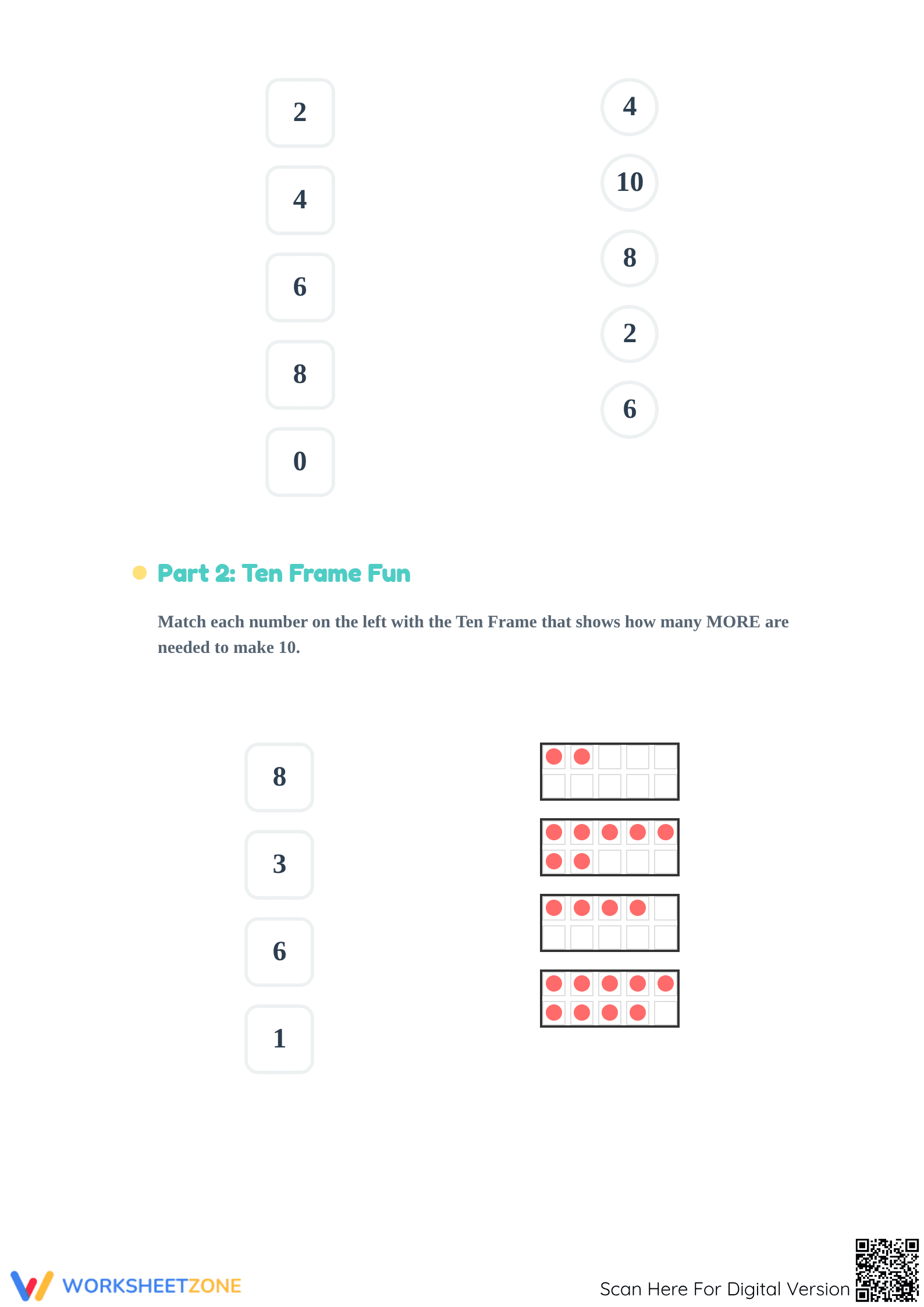 Making 10 Worksheet | Essential Grade K Math - Page 2