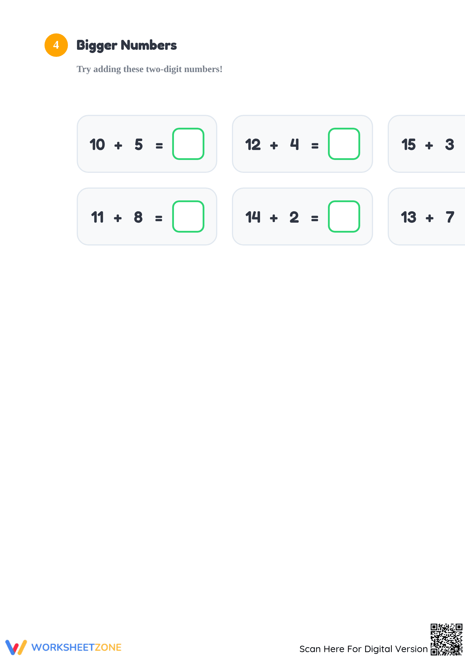 Printable Addition Strategies Worksheet | Grade 1-2 - Page 3