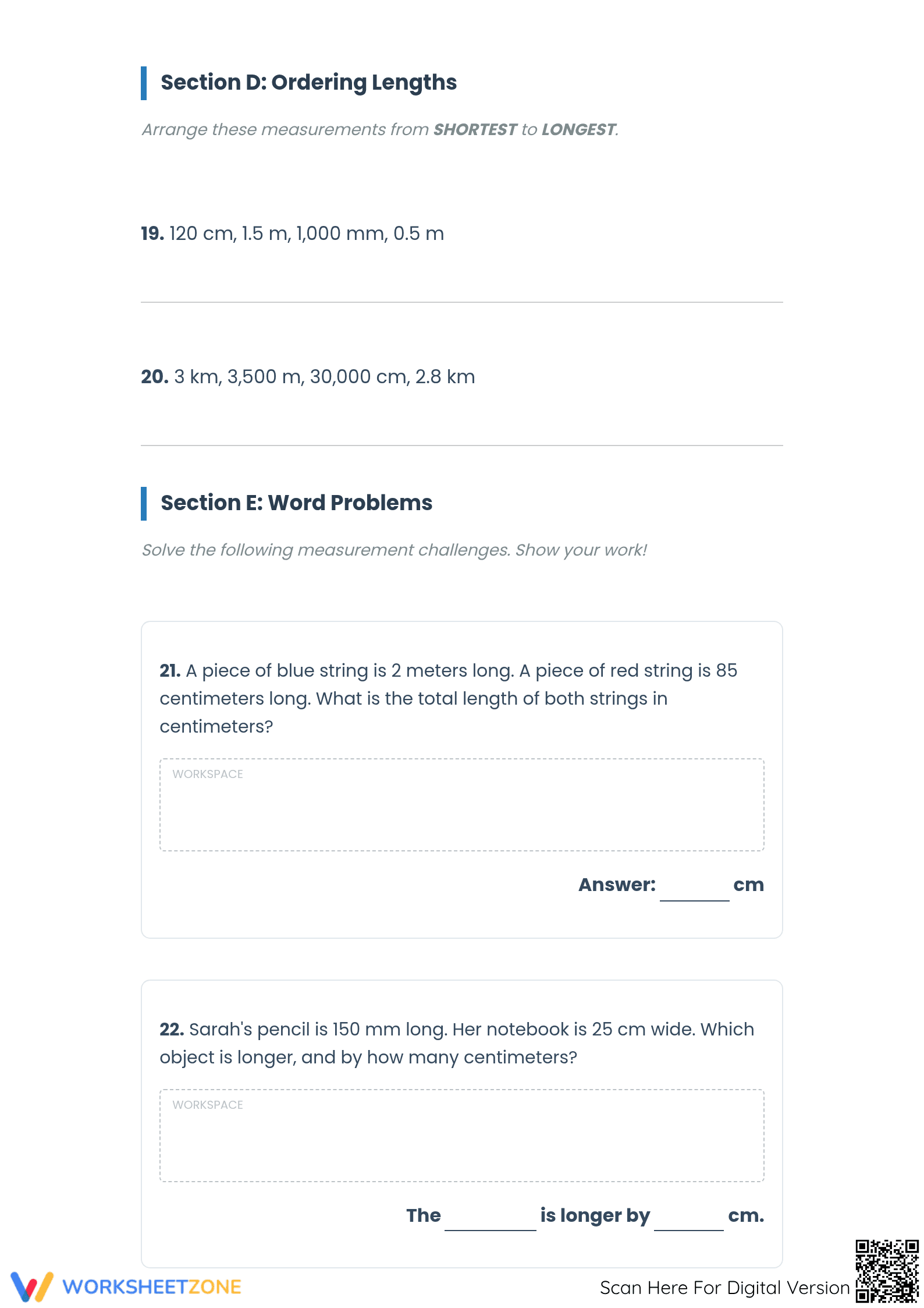 Printable Metric Conversions | Grade 4 Math - Page 3