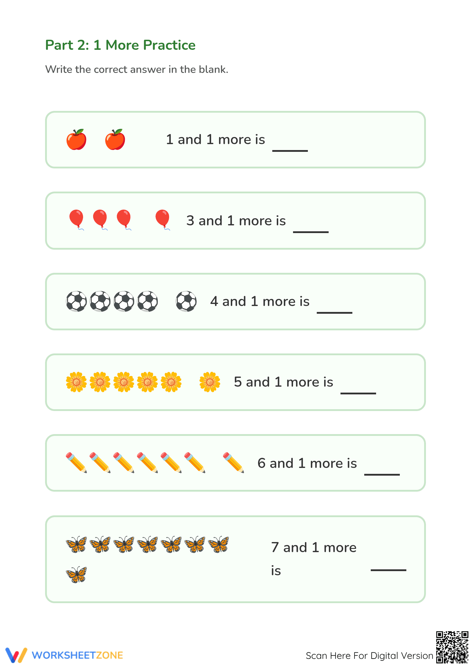 Essential Addition with Objects Worksheet | Grade K Math - Page 2