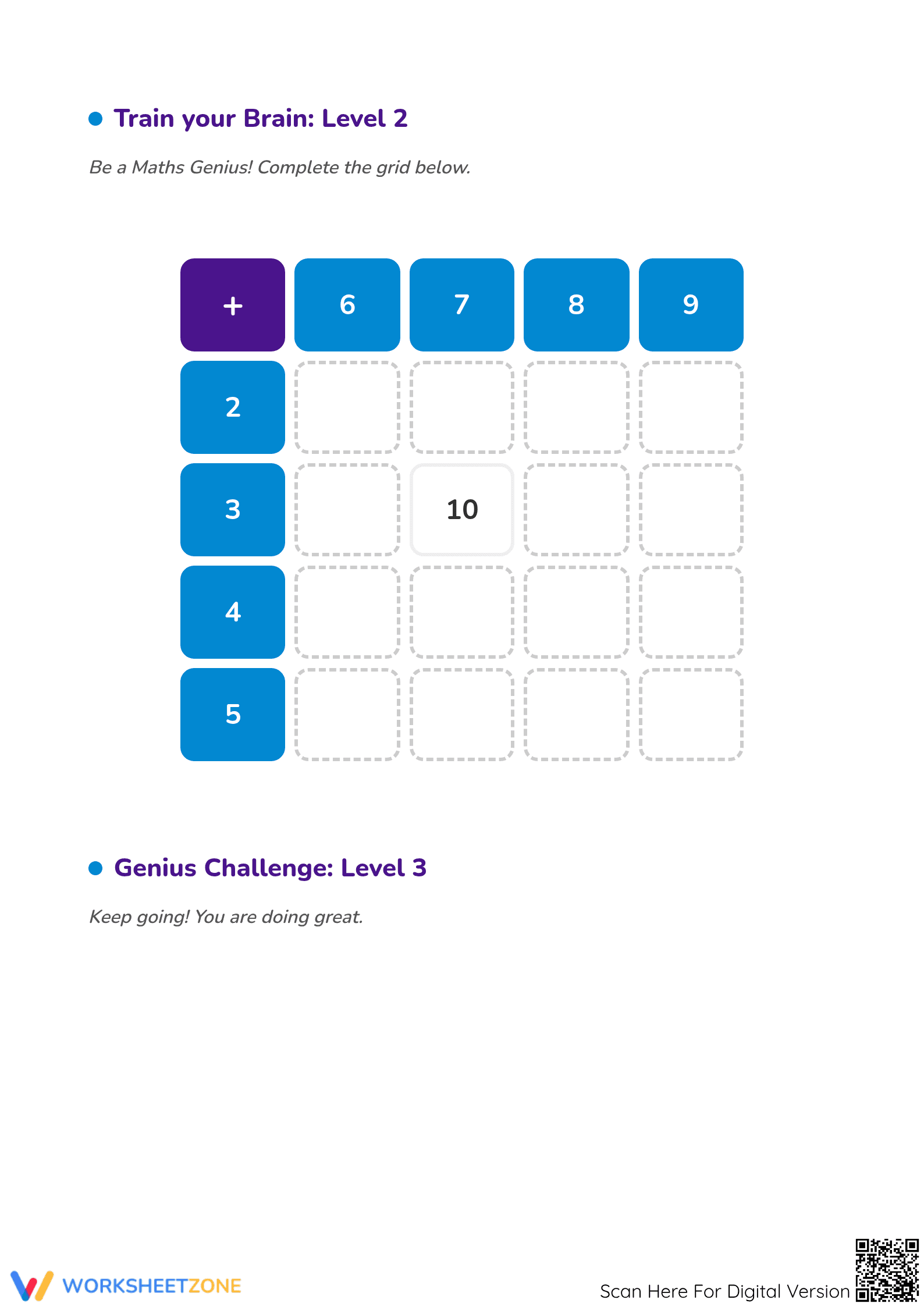 Essential Addition Facts Worksheet | Grade 1 Math - Page 2