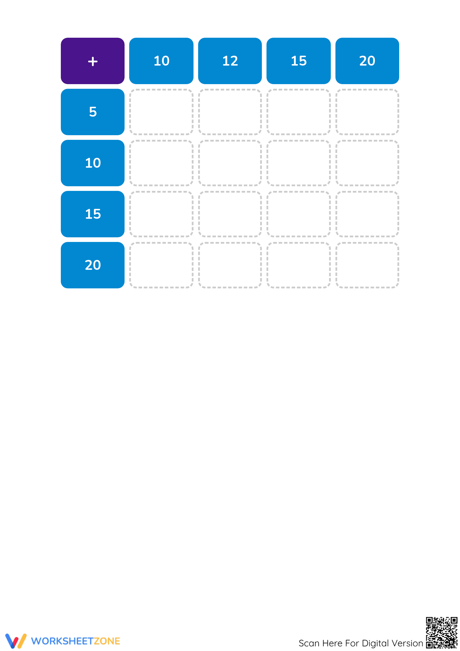 Essential Addition Facts Worksheet | Grade 1 Math - Page 5