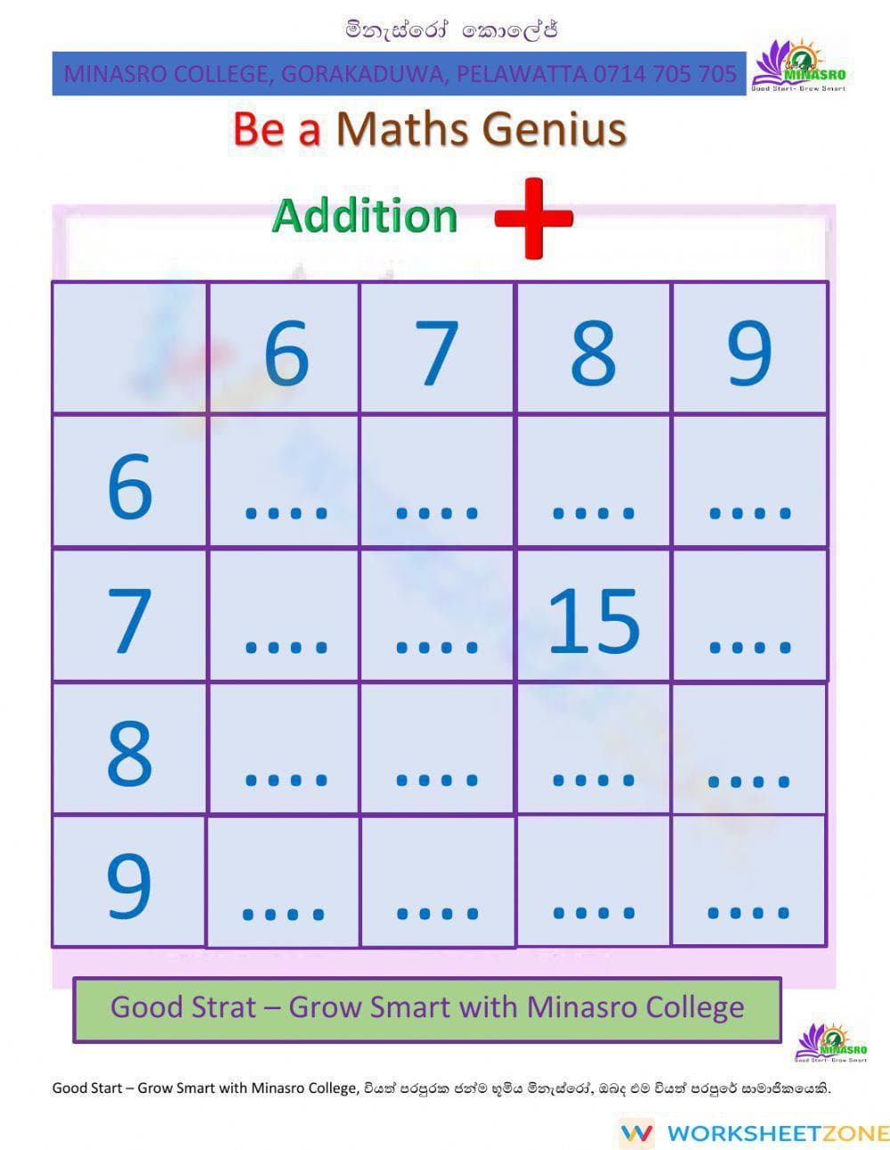Minasro College - Mathematics for primary classes - Page 3