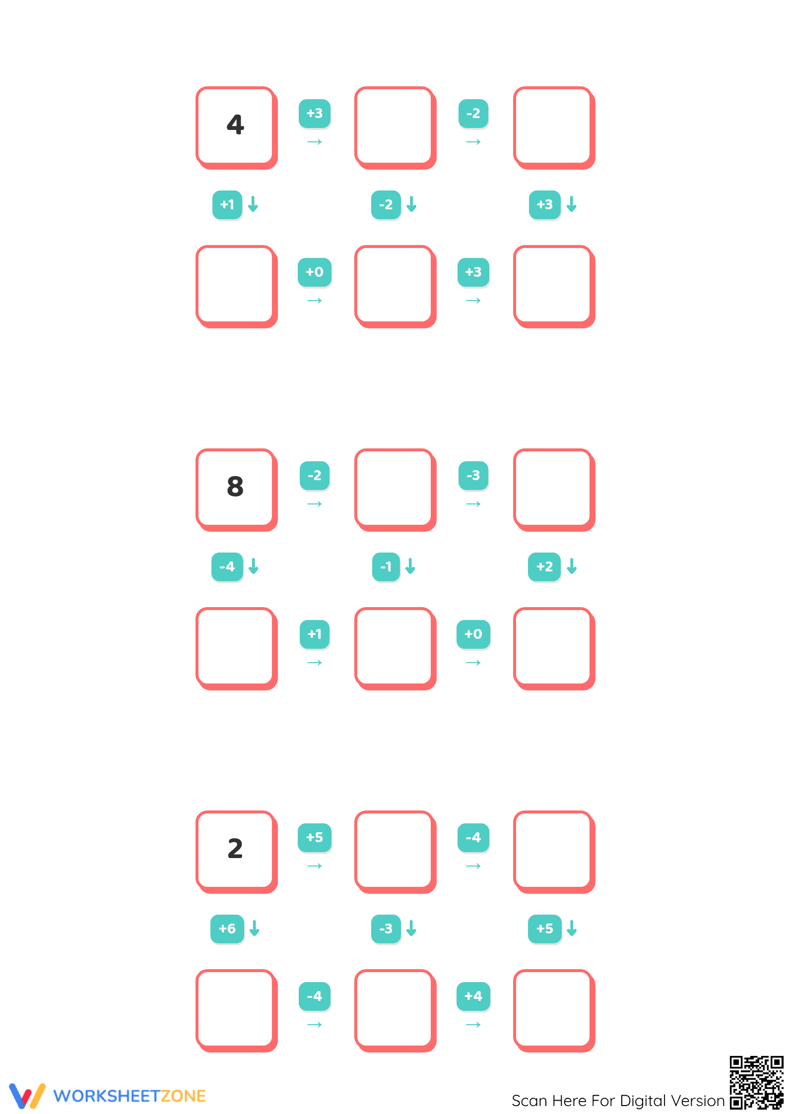Printable Mixed Addition & Subtraction Puzzle | Grade 1 - Page 2