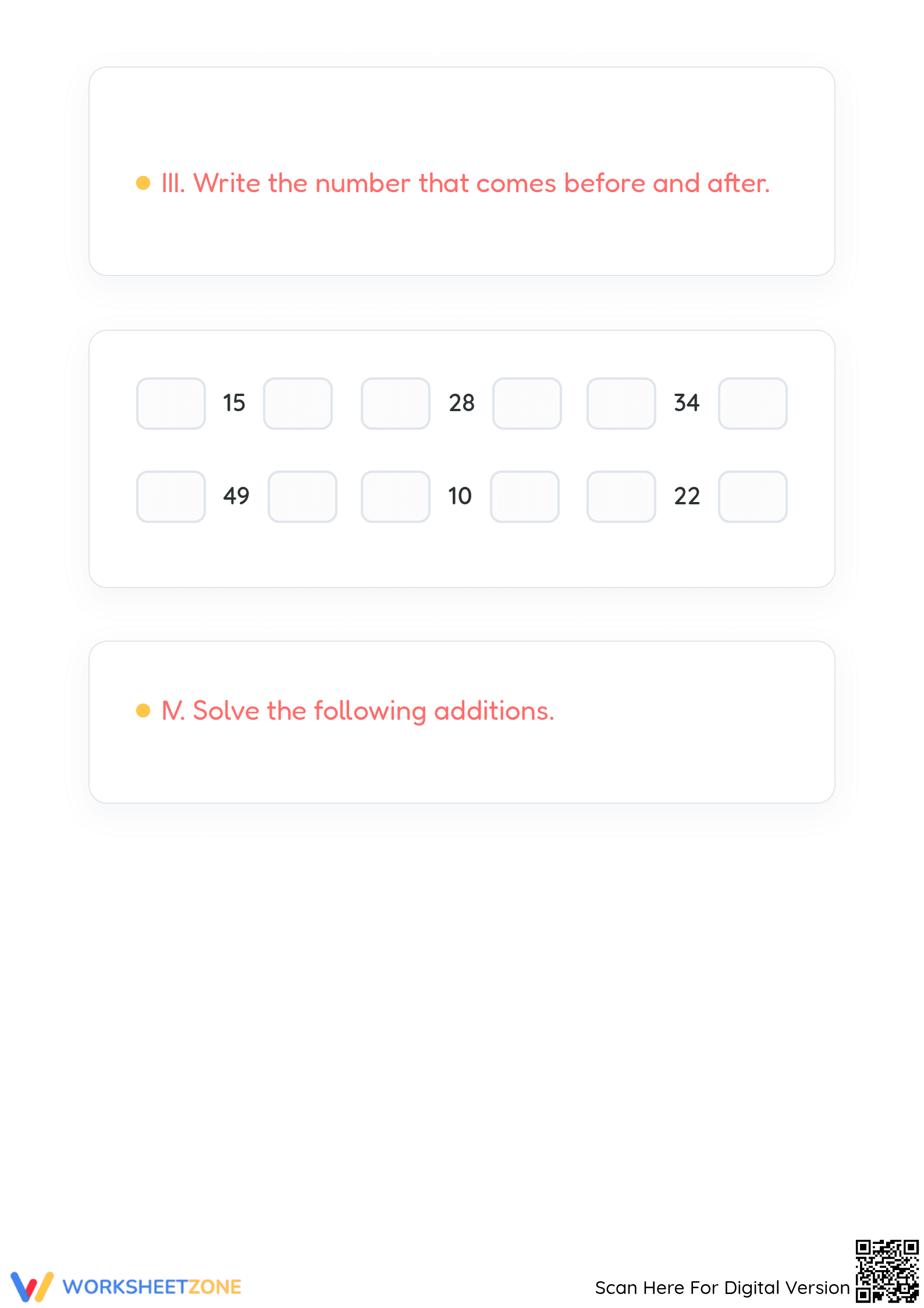 Printable Math III Bimestre Exam: Grade 1 Assessment - Page 3