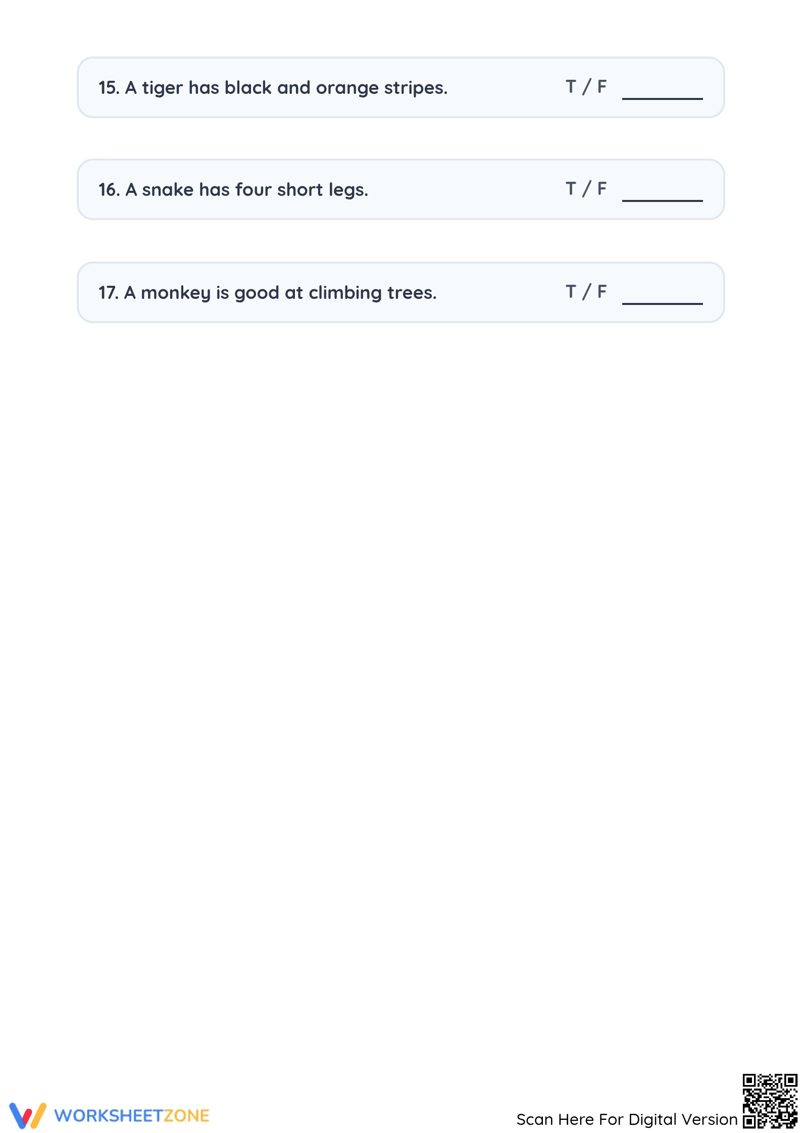 Essential Wild Animal Riddle Worksheet | Grade 1 Ready - Page 4