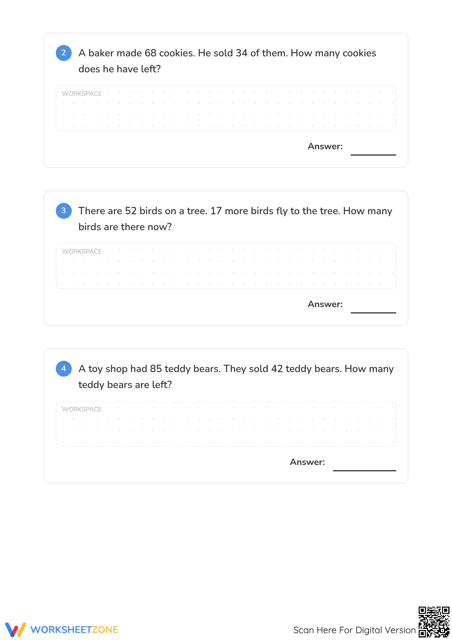 Essential Guide: 2-Digit Addition & Subtraction Word Problems - Page 2