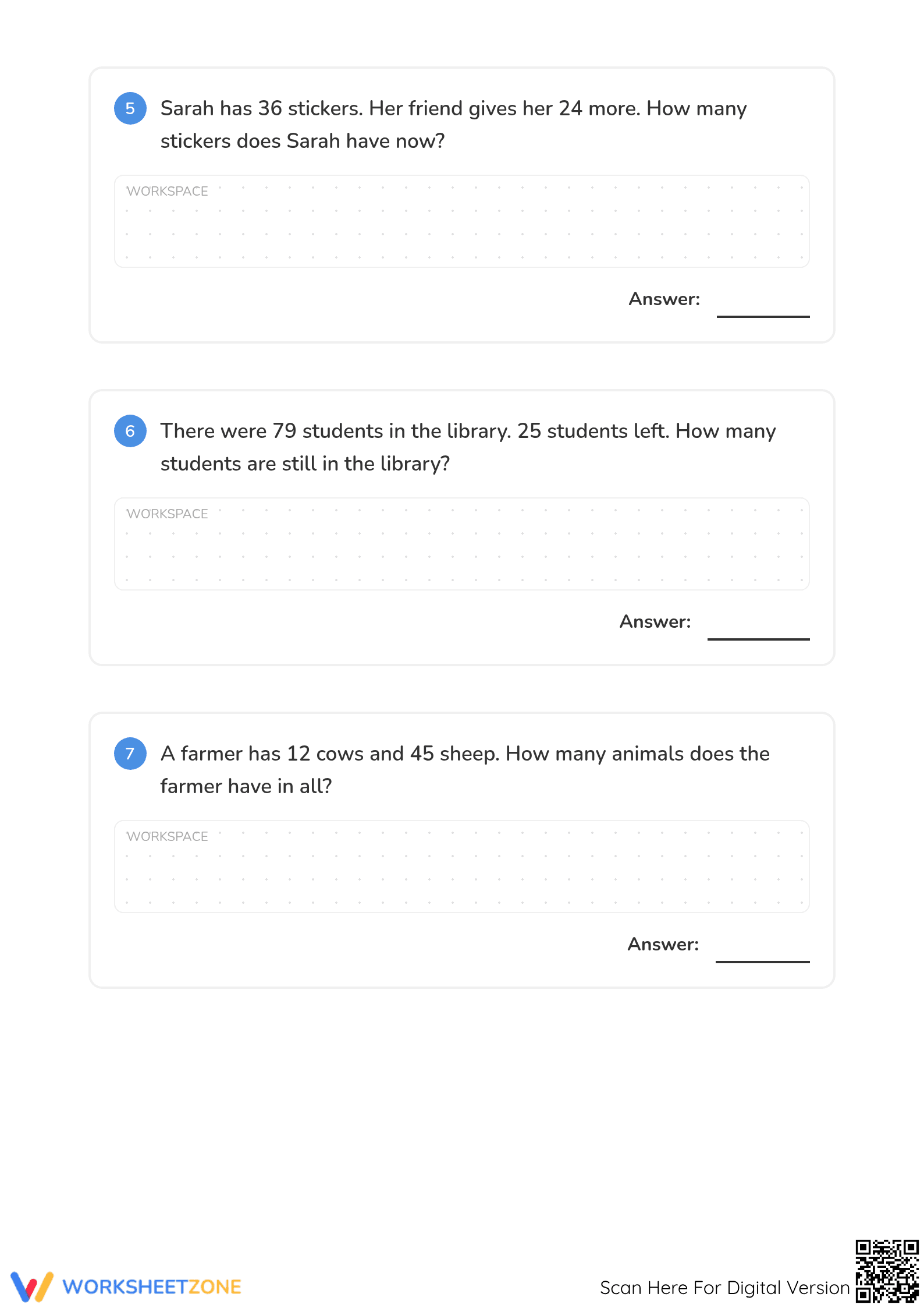 Essential Guide: 2-Digit Addition & Subtraction Word Problems - Page 3