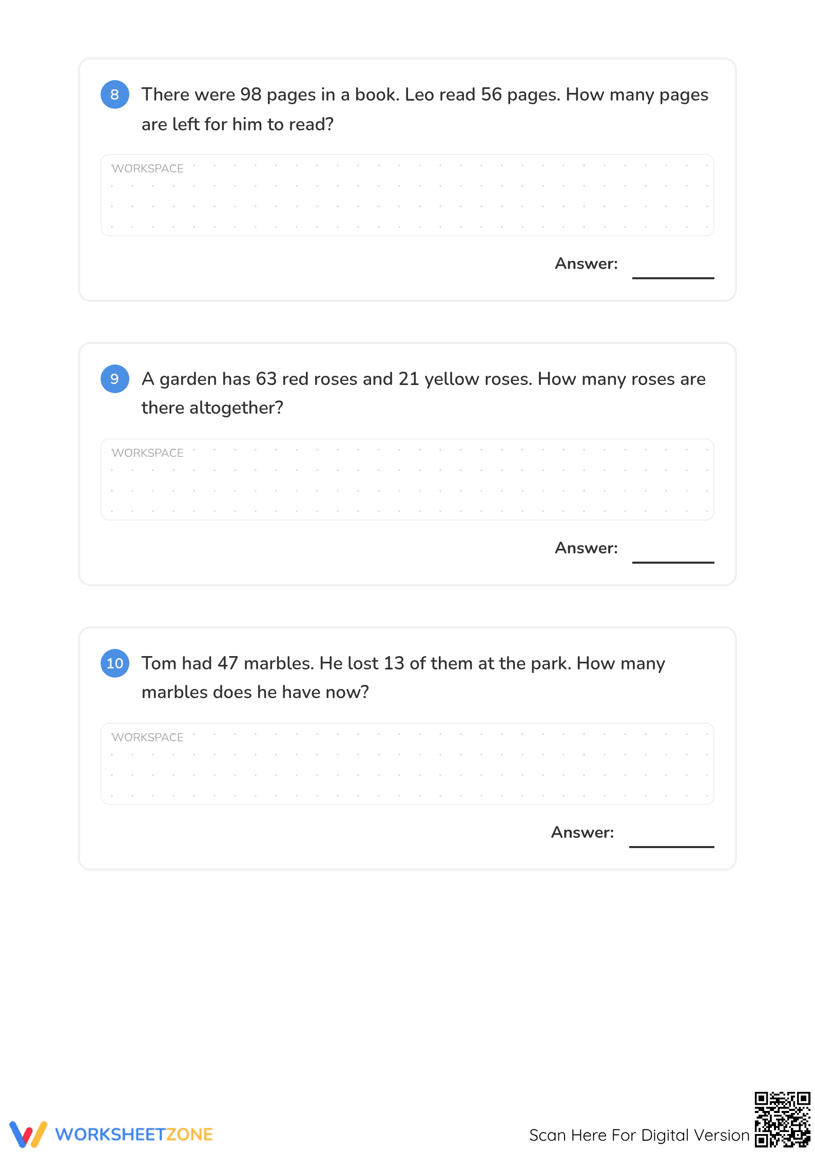 Essential Guide: 2-Digit Addition & Subtraction Word Problems - Page 4