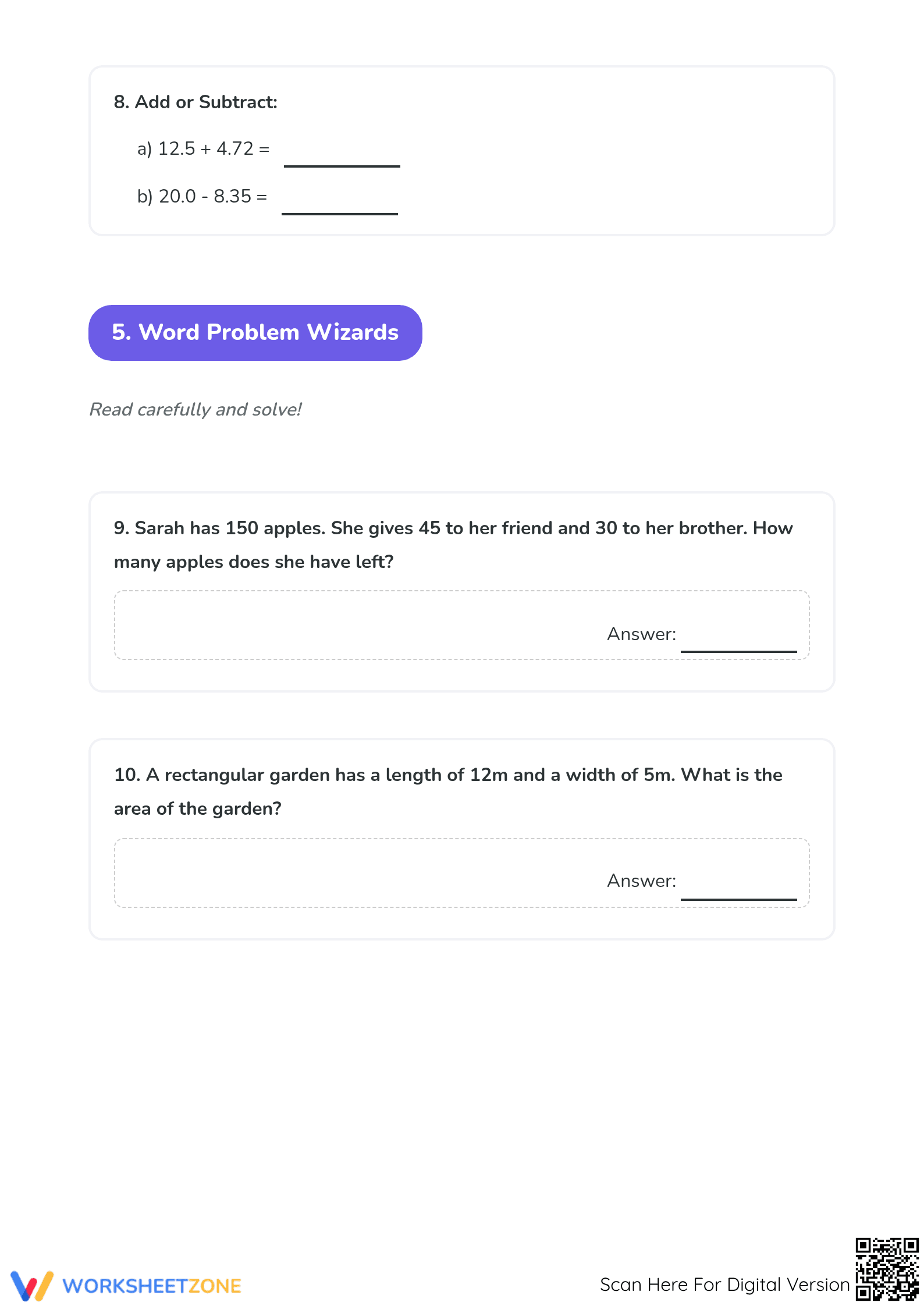 3.NBT.A.2 Worksheet: Math Assessment — Grade 3 Aligned - Page 4