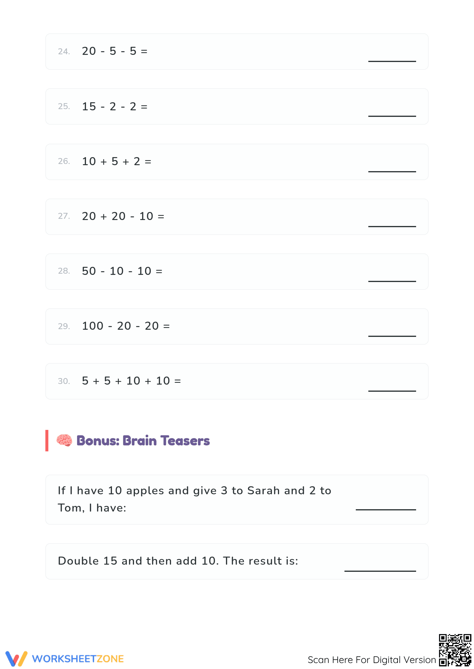 Essential Mental Math: Grade 1-2 Addition & Subtraction - Page 4