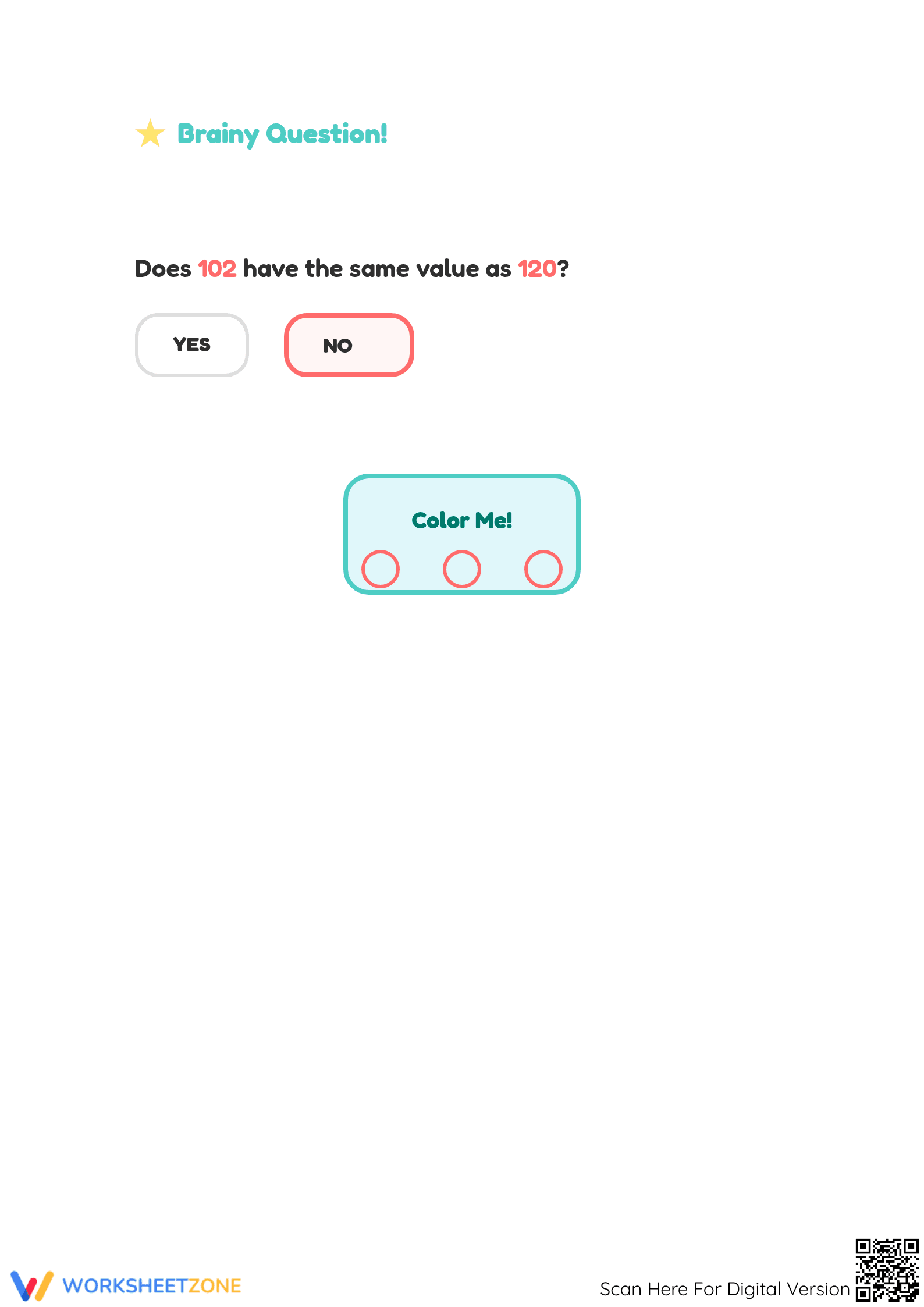 A Place for Zero: Essential 3-Digit Place Value Worksheet - Page 3