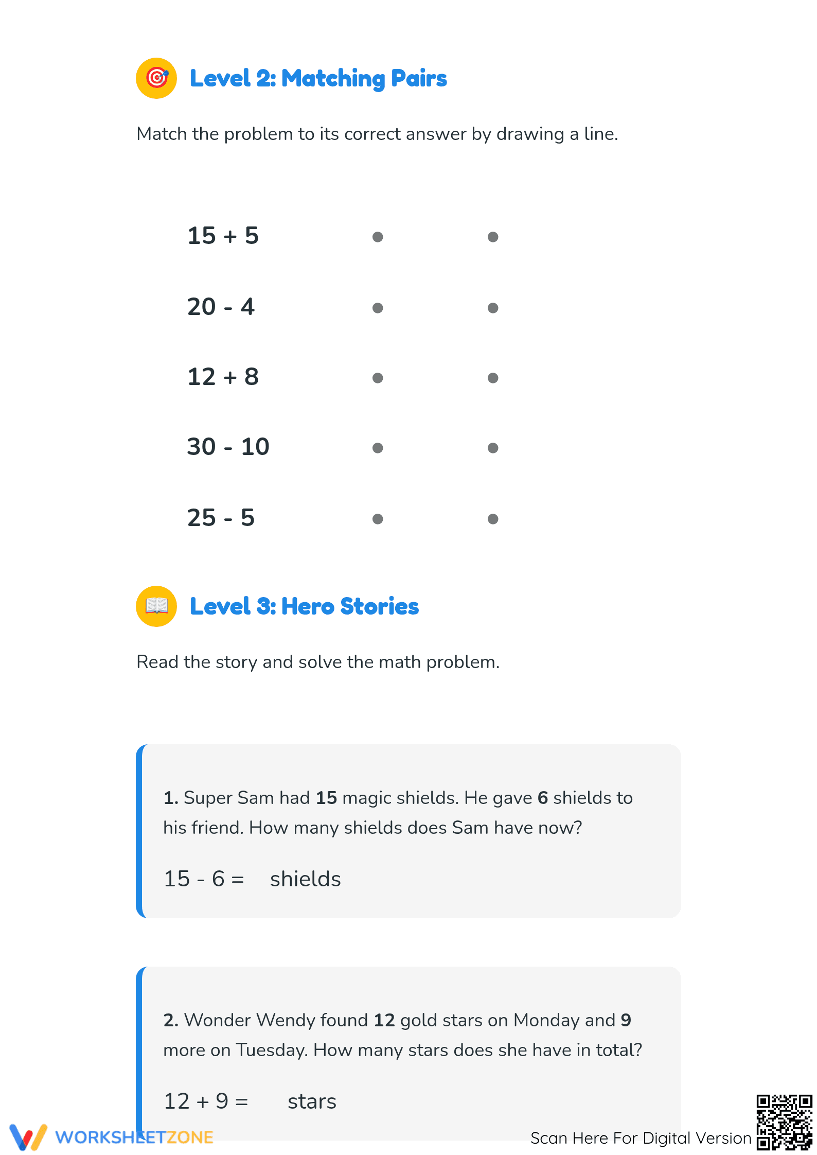 Essential Math Hero Drill: Grade 2 Addition & Subtraction - Page 4