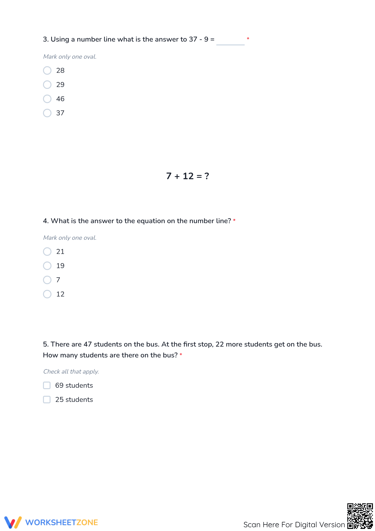 CCSS.MATH.CONTENT.2.OA.A.1 Worksheet: Math Test — Aligned - Page 2