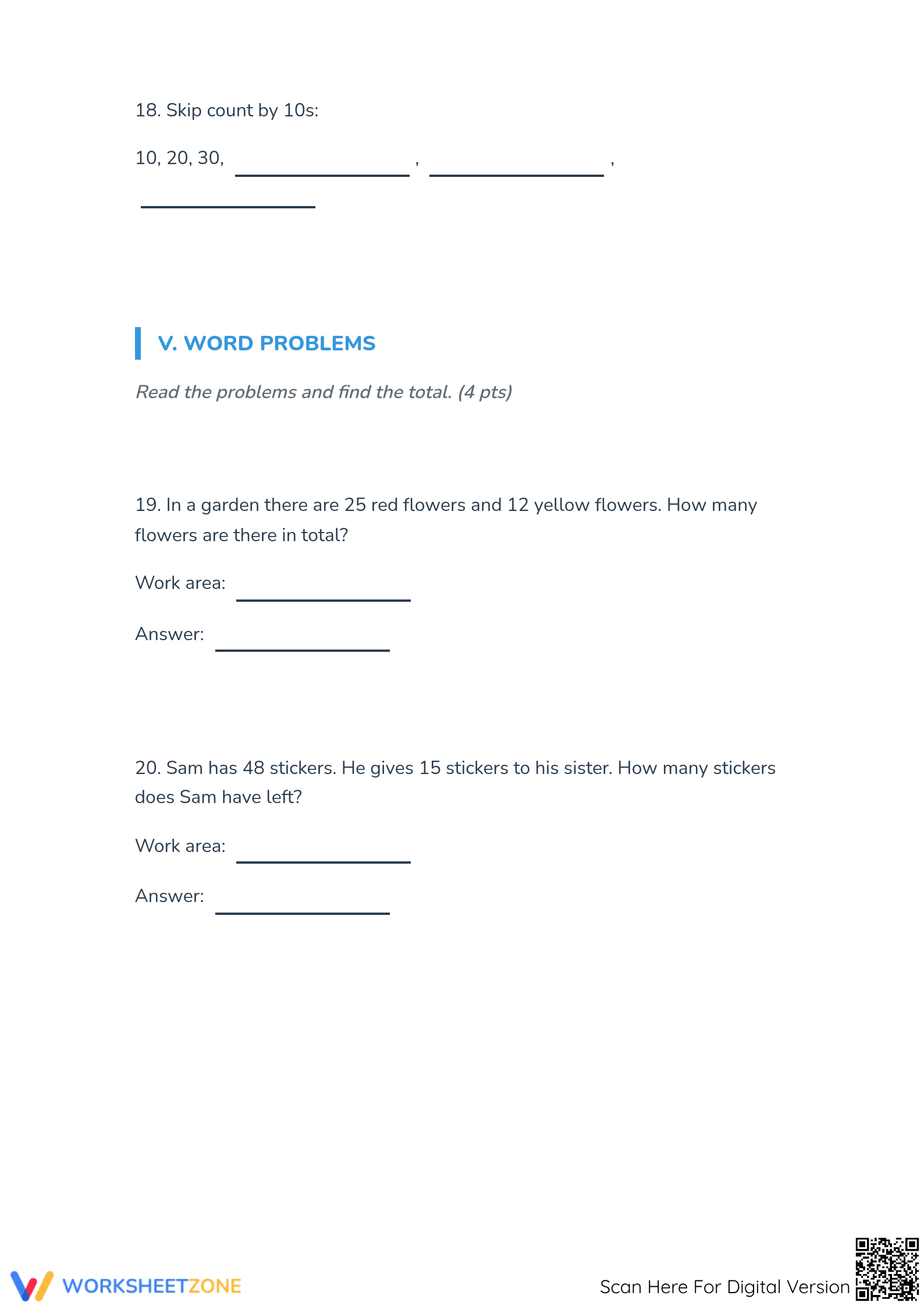CCSS 2.NBT Worksheet: Grade 2 Aligned Math II Bimestral Exam - Page 5