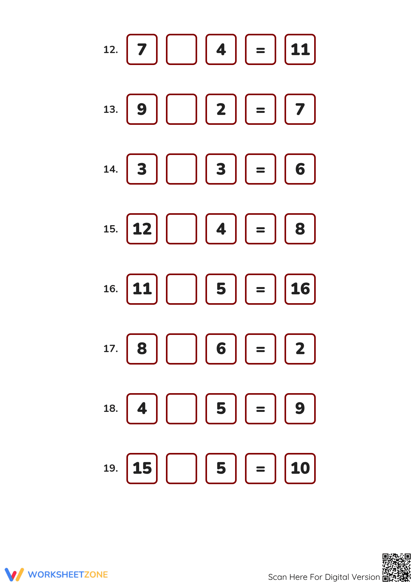Essential Basic Operations Worksheet | Grade 1-2 Math - Page 3
