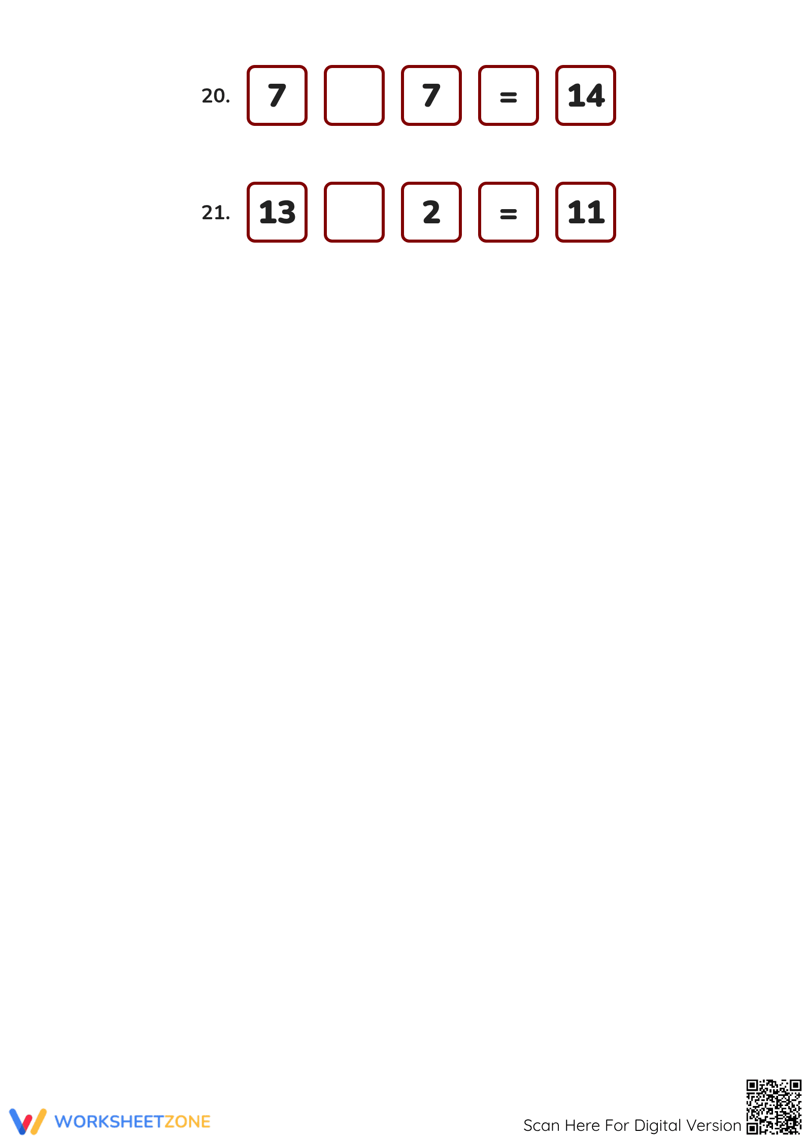 Essential Basic Operations Worksheet | Grade 1-2 Math - Page 4