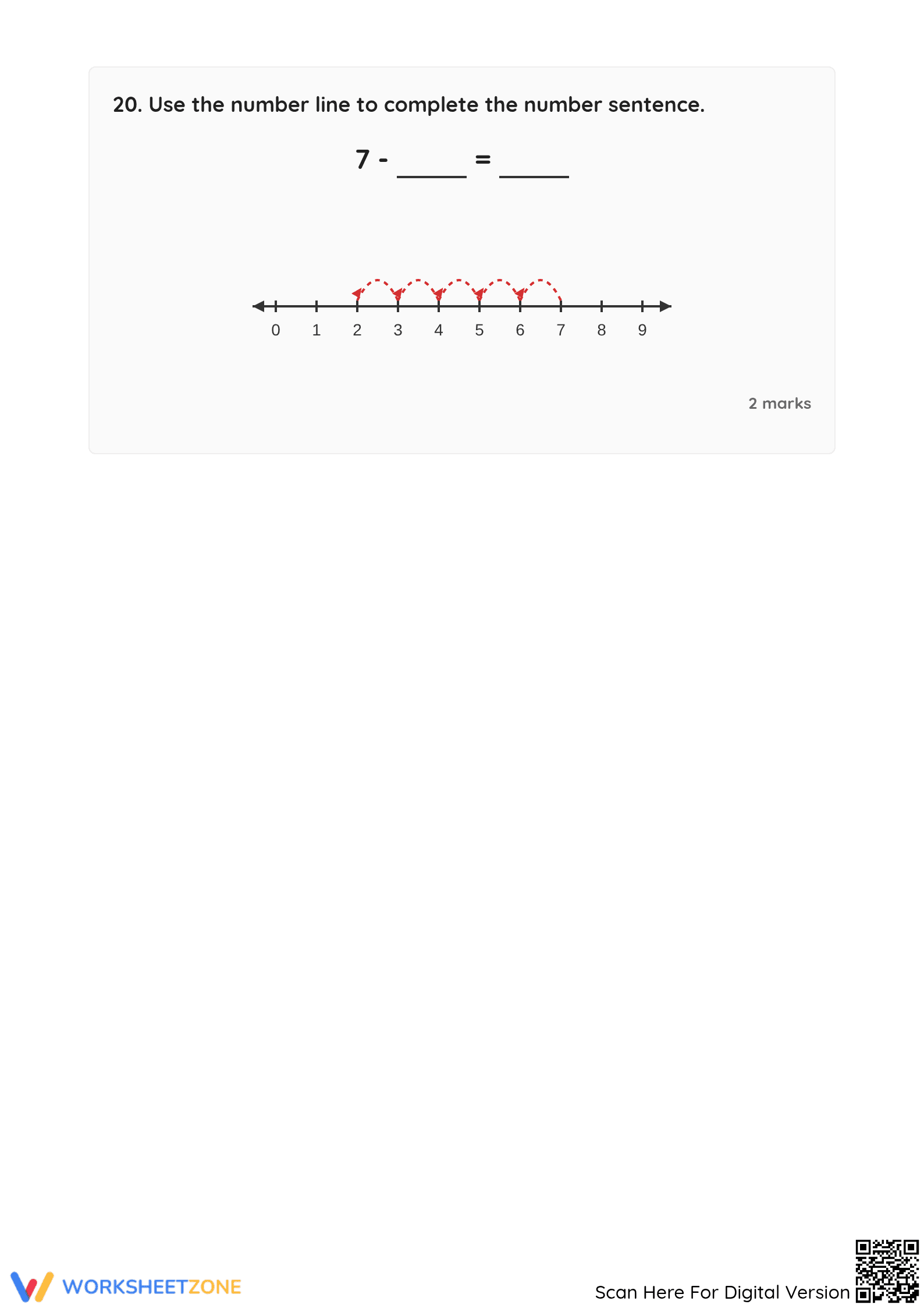 Mental Math Test Worksheet | Essential Grade 2-4 Math Practice - Page 3