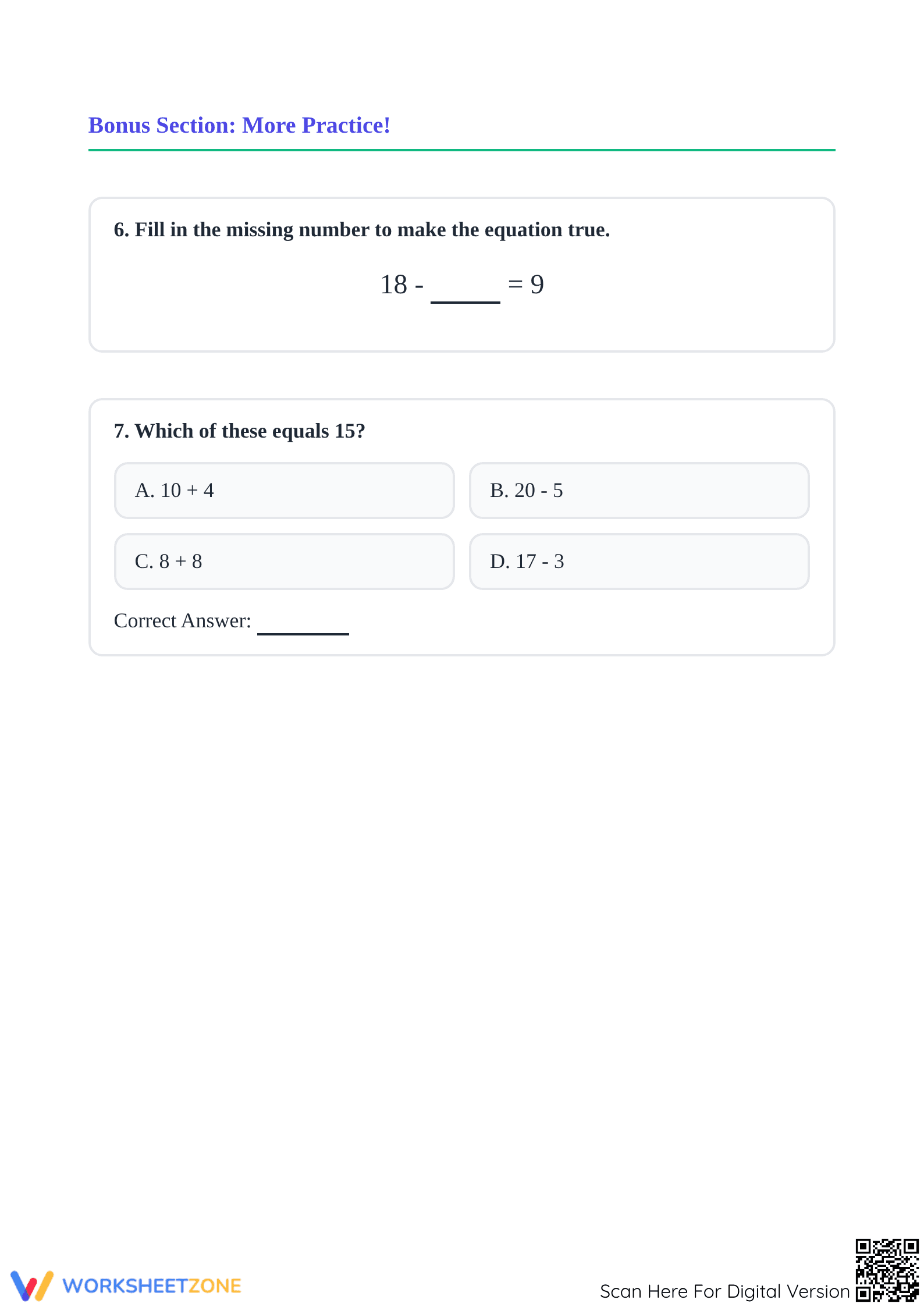 Grade 2 Math Module 1 Quiz | Essential Printable - Page 3