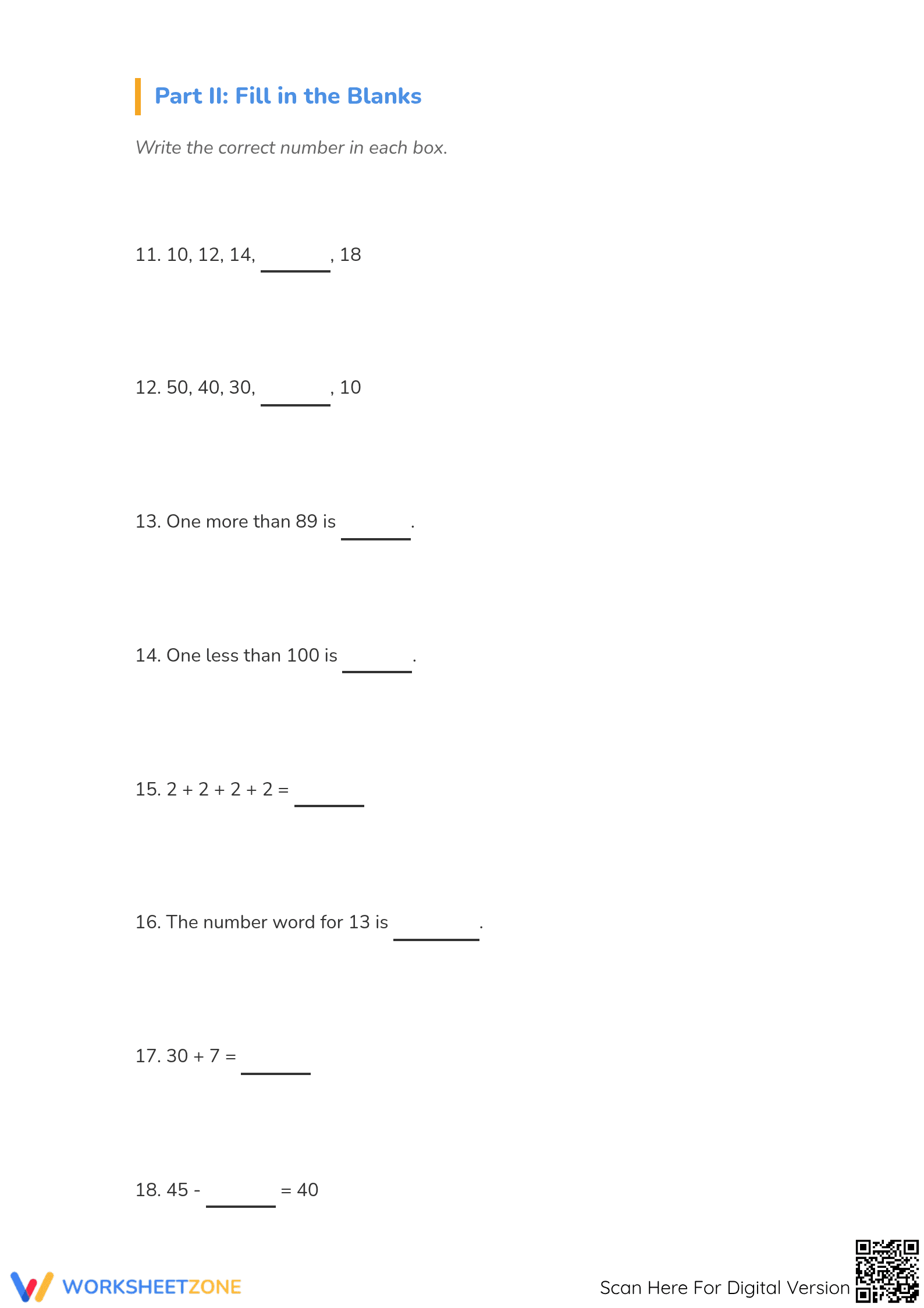 Grade 1 Math Finals Exam: 1.NBT.B.2 Aligned Assessment - Page 3