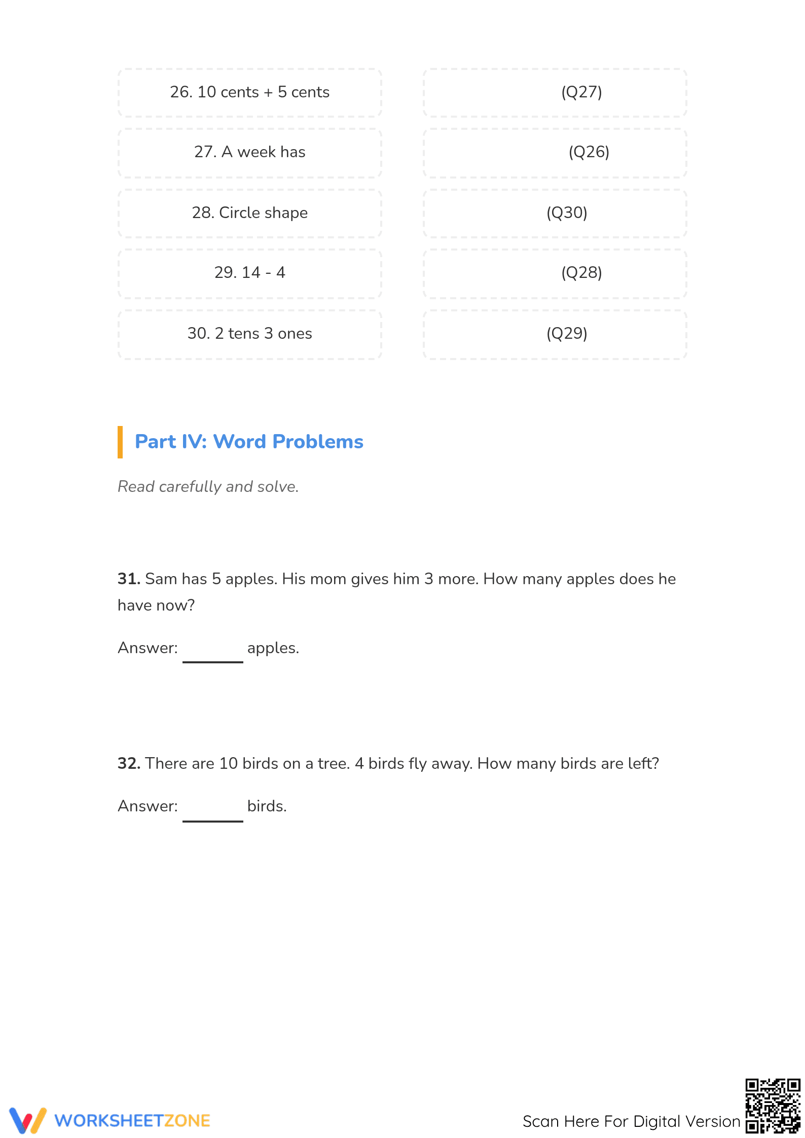 Grade 1 Math Finals Exam: 1.NBT.B.2 Aligned Assessment - Page 5